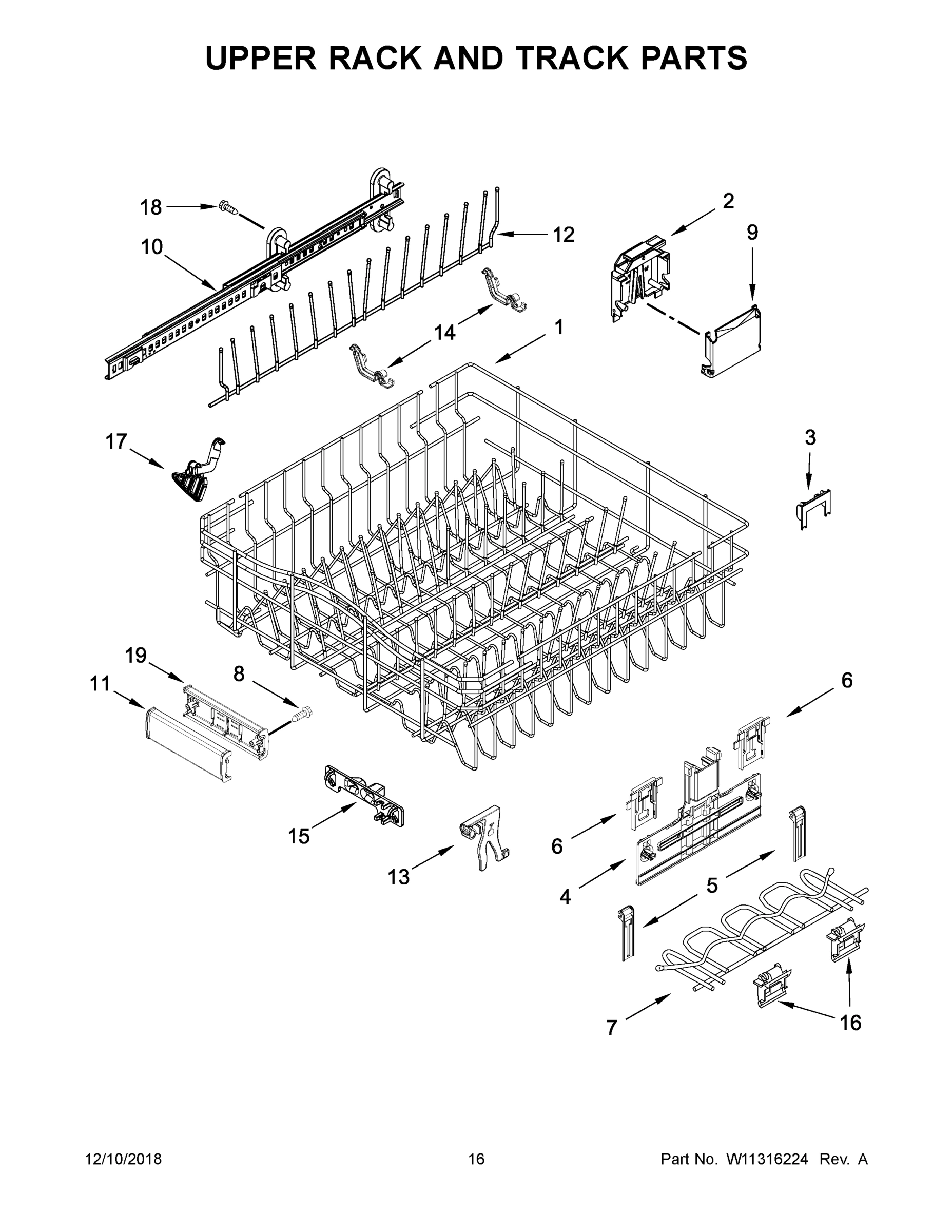 09 - UPPER RACK AND TRACK PARTS
