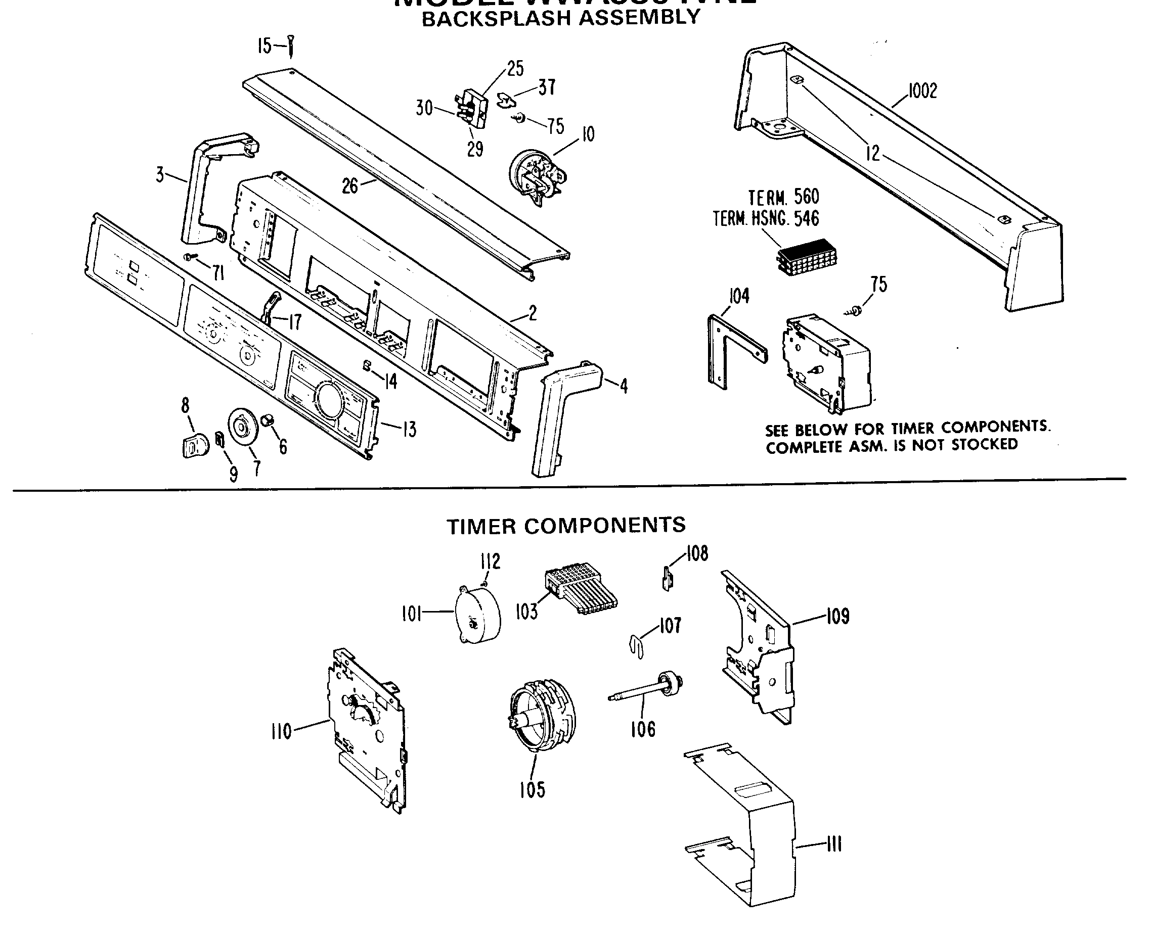 BACKSPLASH ASSEMBLY