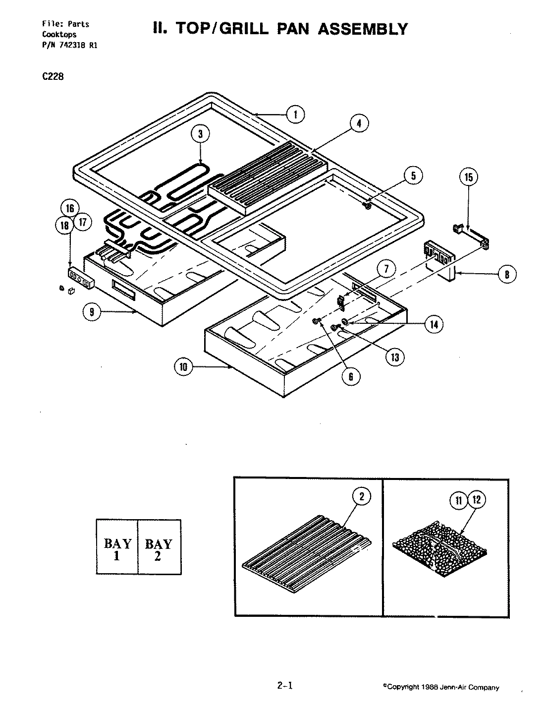 04 - TOP/GRILL PAN ASSEMBLY
