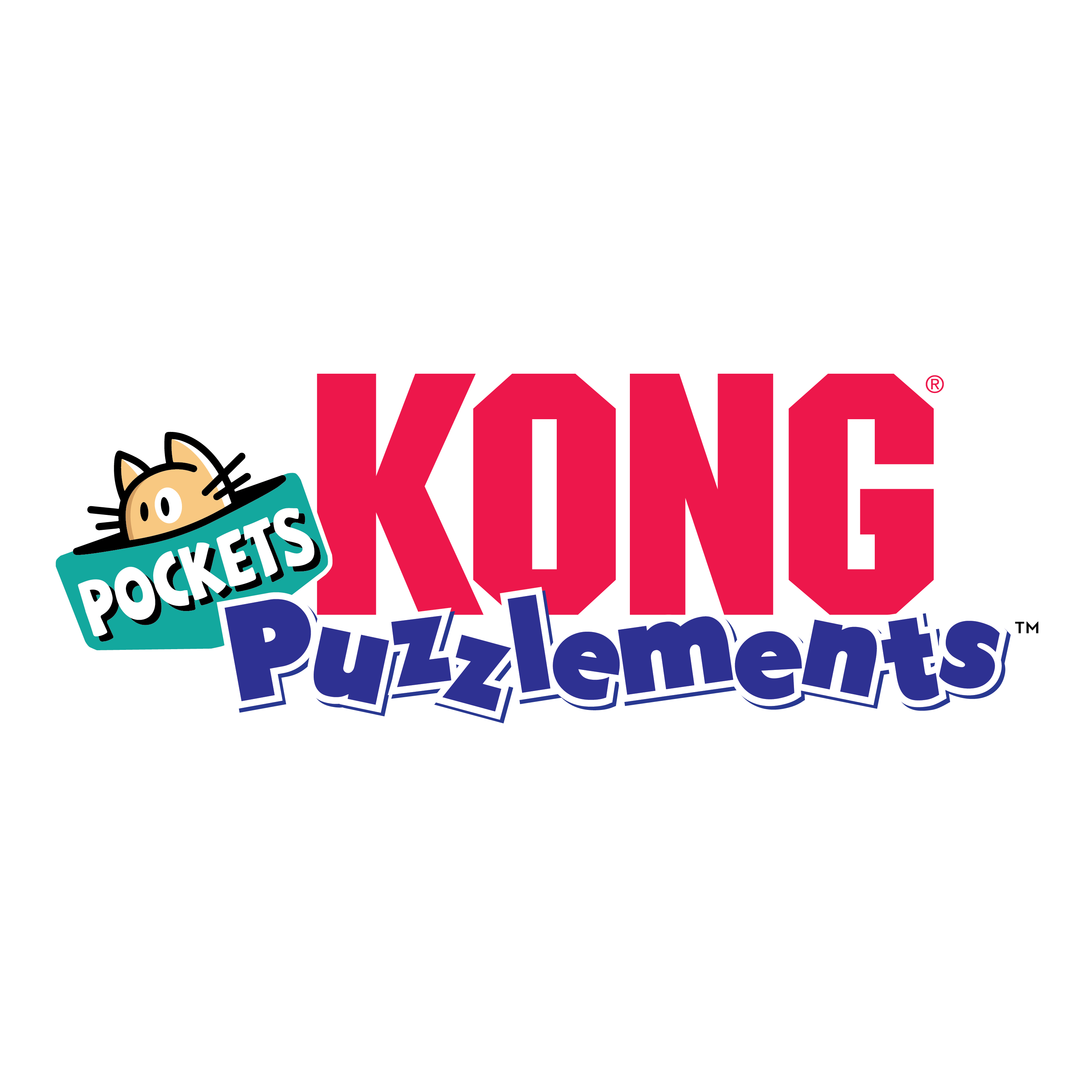 KONG Puzzlements Pockets Cat Toy - The Fish & Bone