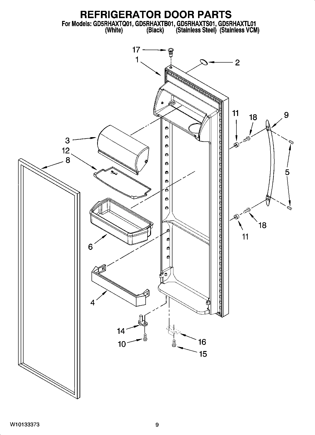 06 - REFRIGERATOR DOOR PARTS