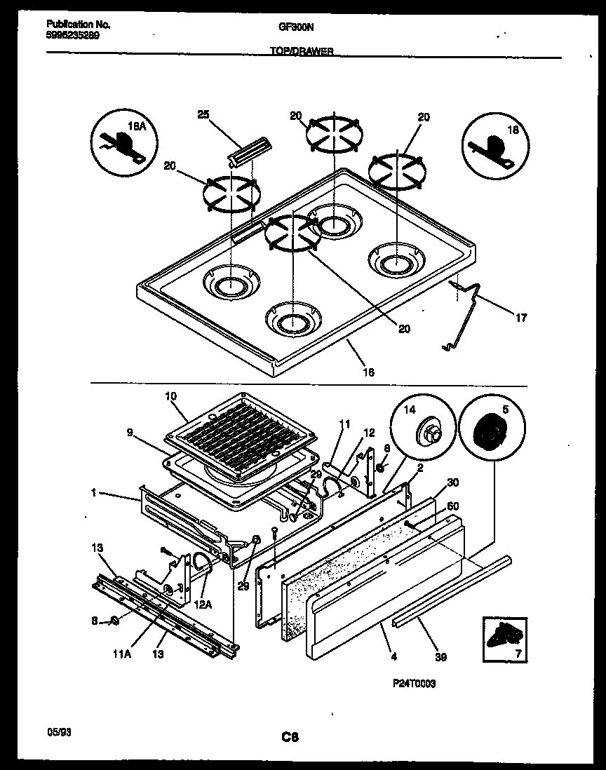 05 - COOKTOP AND BROILER DRAWER PARTS