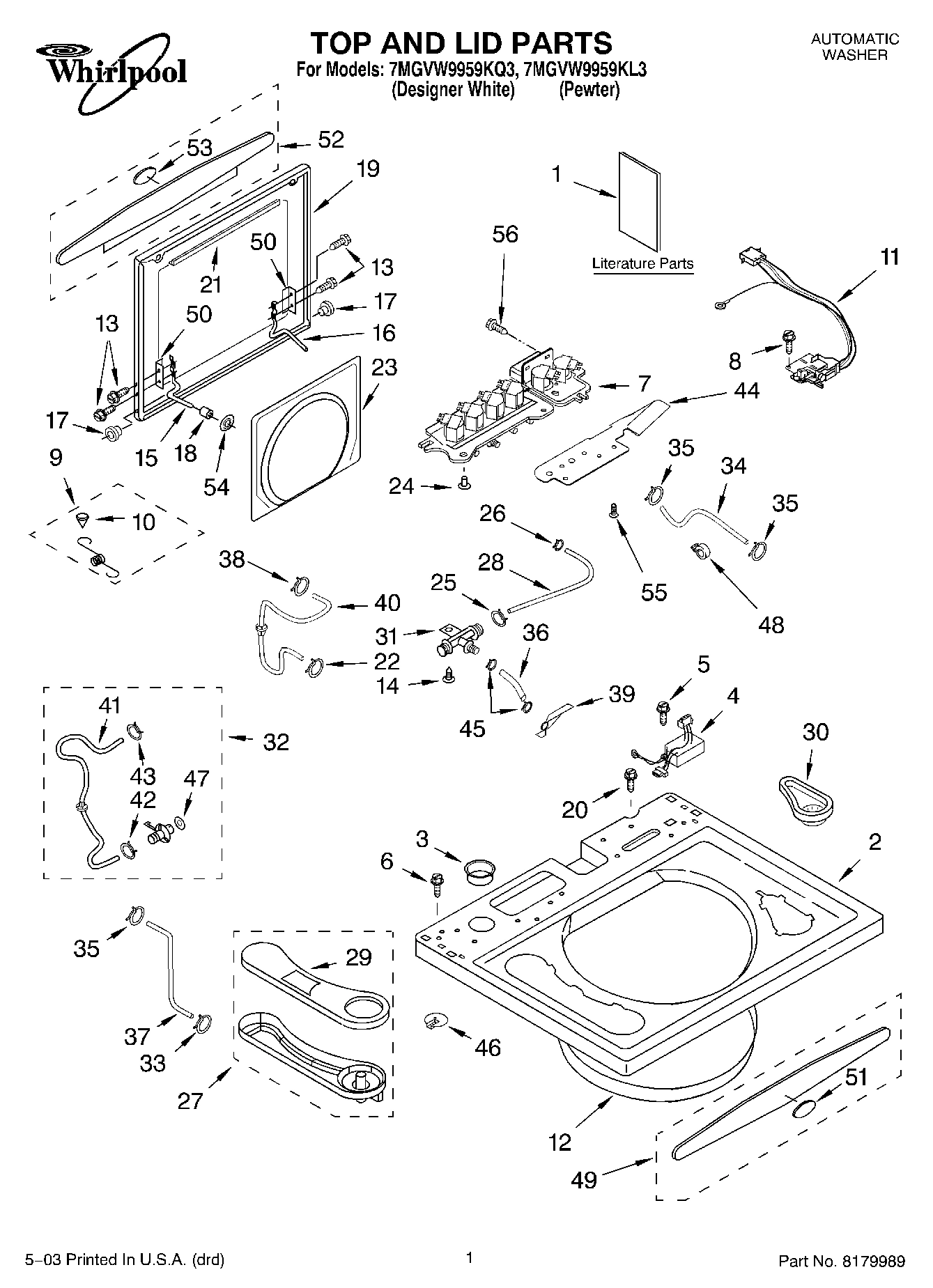 01 - TOP AND LID PARTS