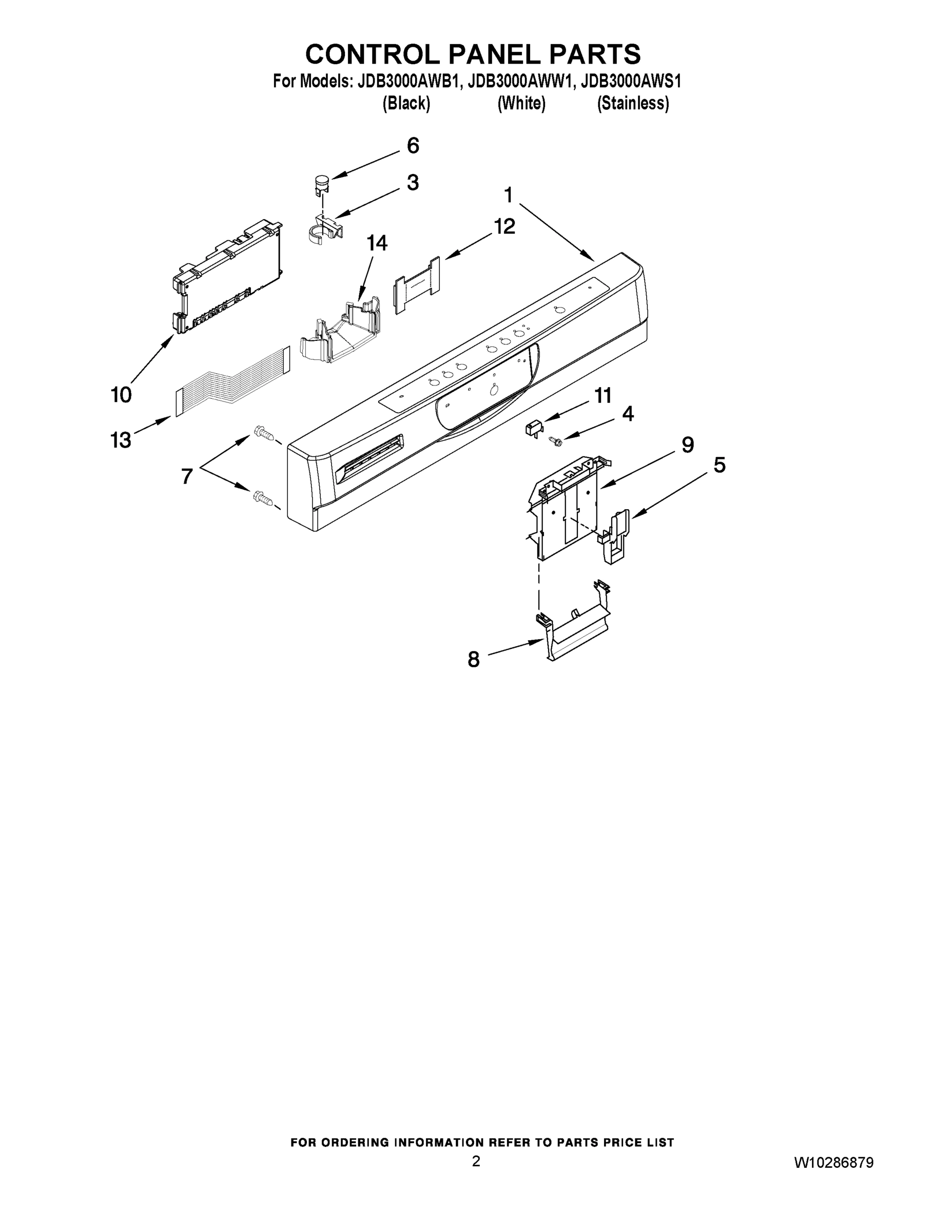 02 - CONTROL PANEL PARTS