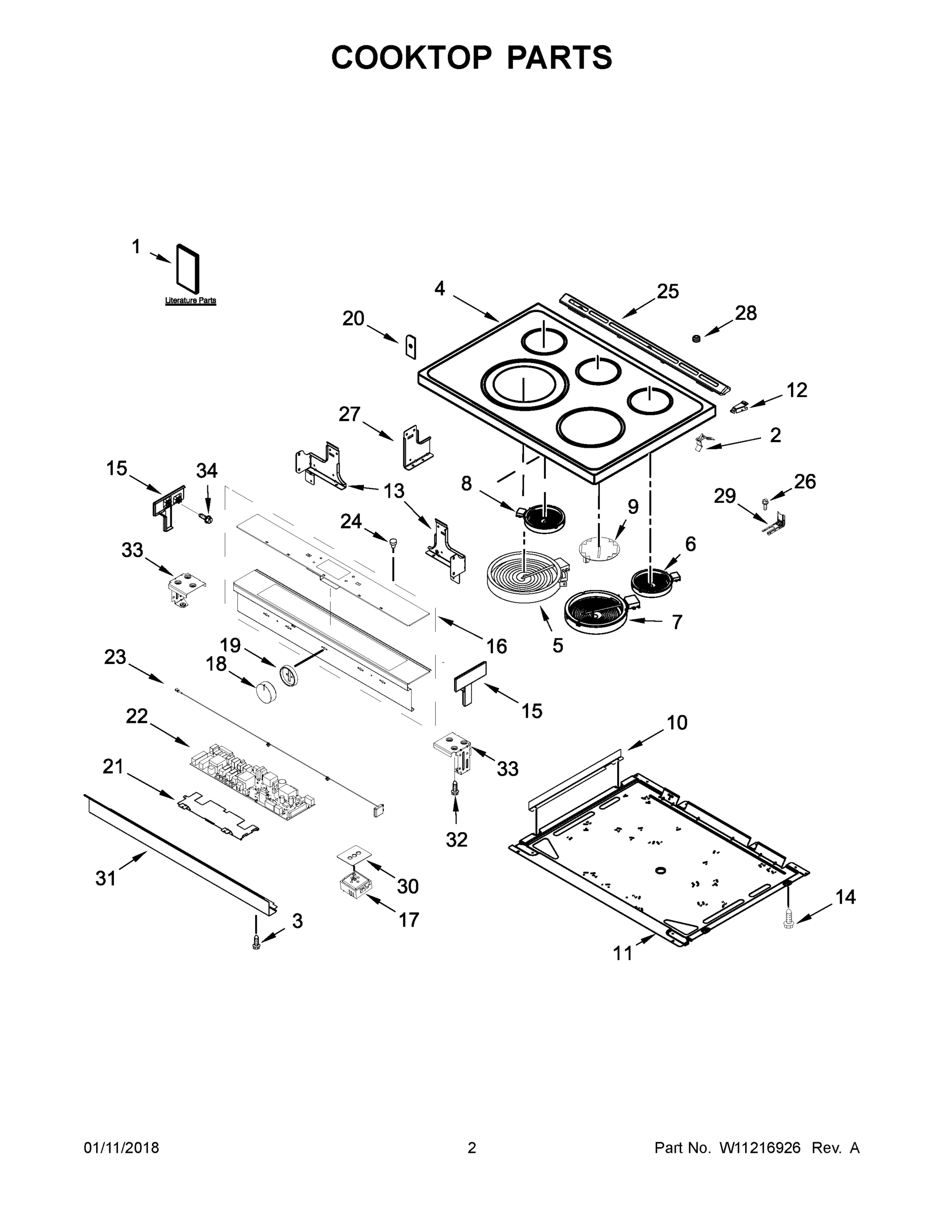 02 - COOKTOP PARTS