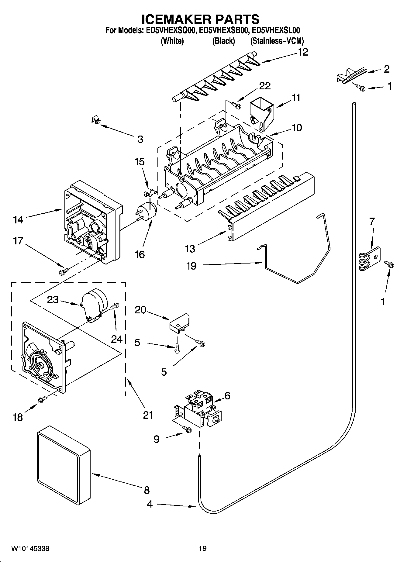 12 - ICEMAKER PARTS, OPTIONAL PARTS