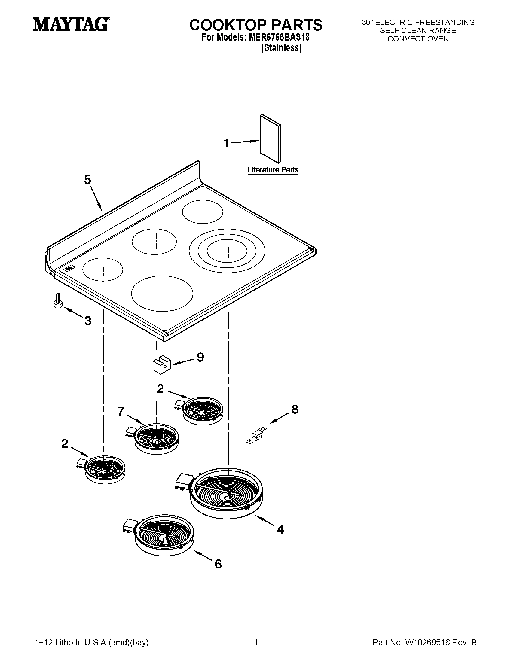 01 - COOKTOP PARTS
