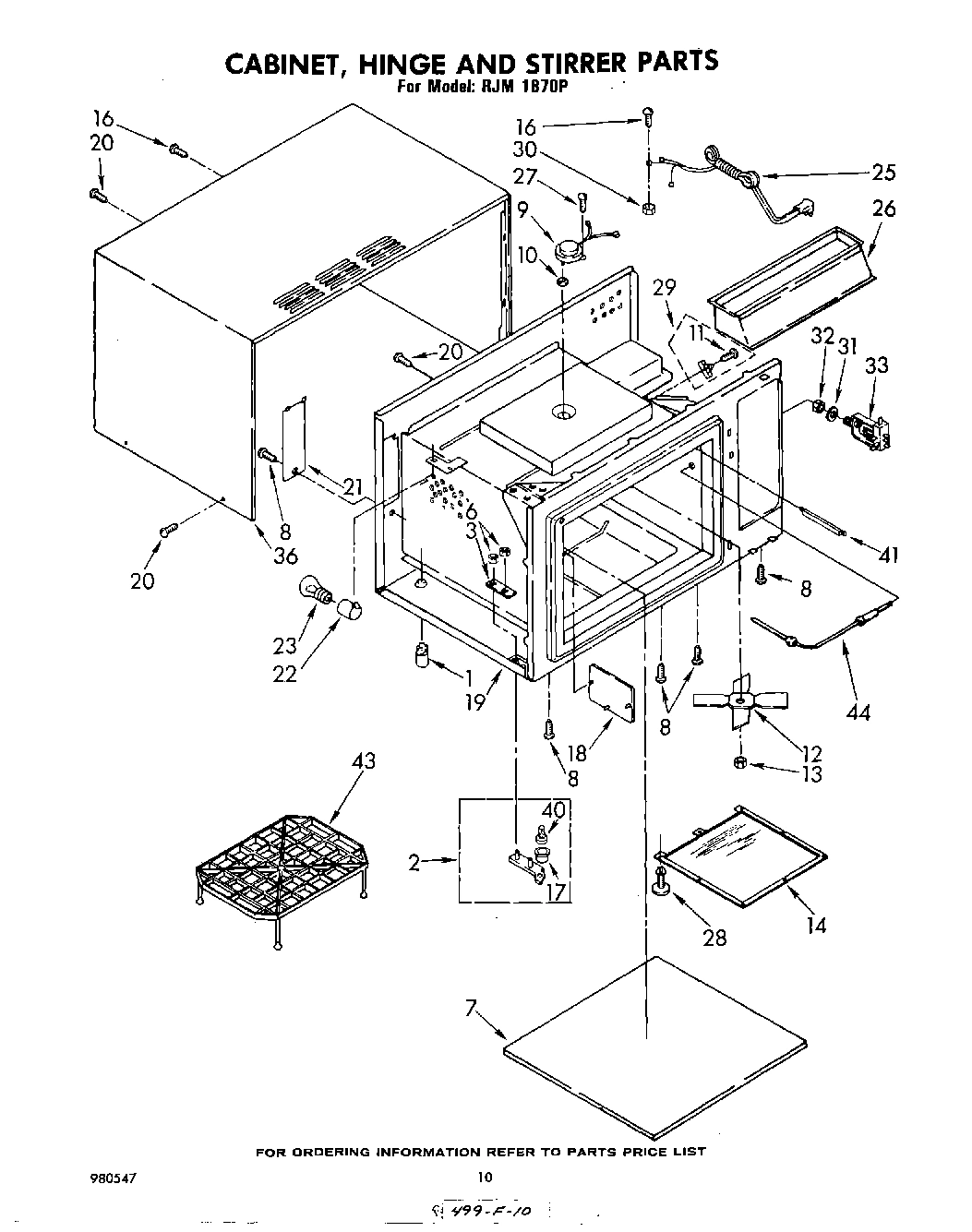 07 - CABINET, HINGE, AND STIRRER , LITERATURE
