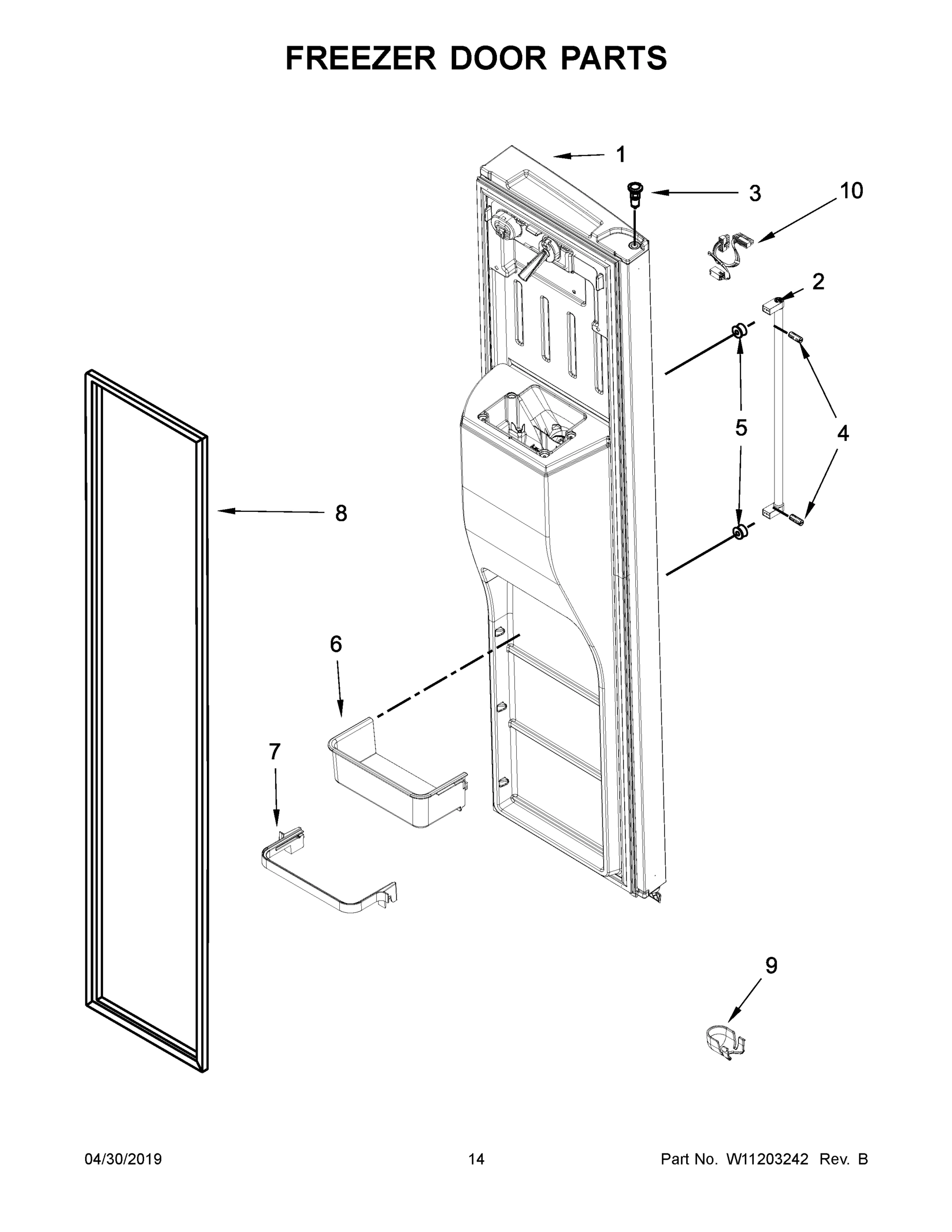 08 - FREEZER DOOR PARTS