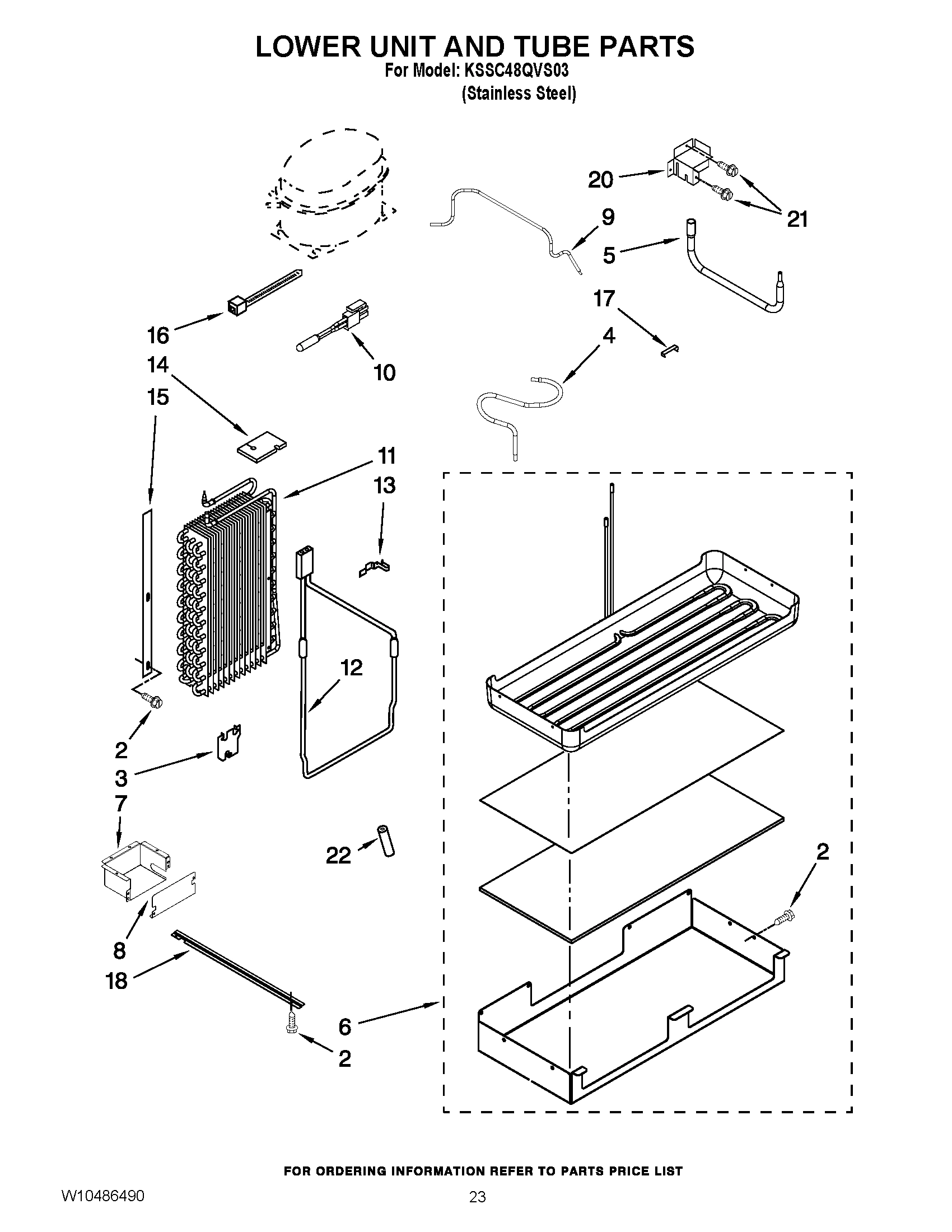 14 - LOWER UNIT AND TUBE PARTS