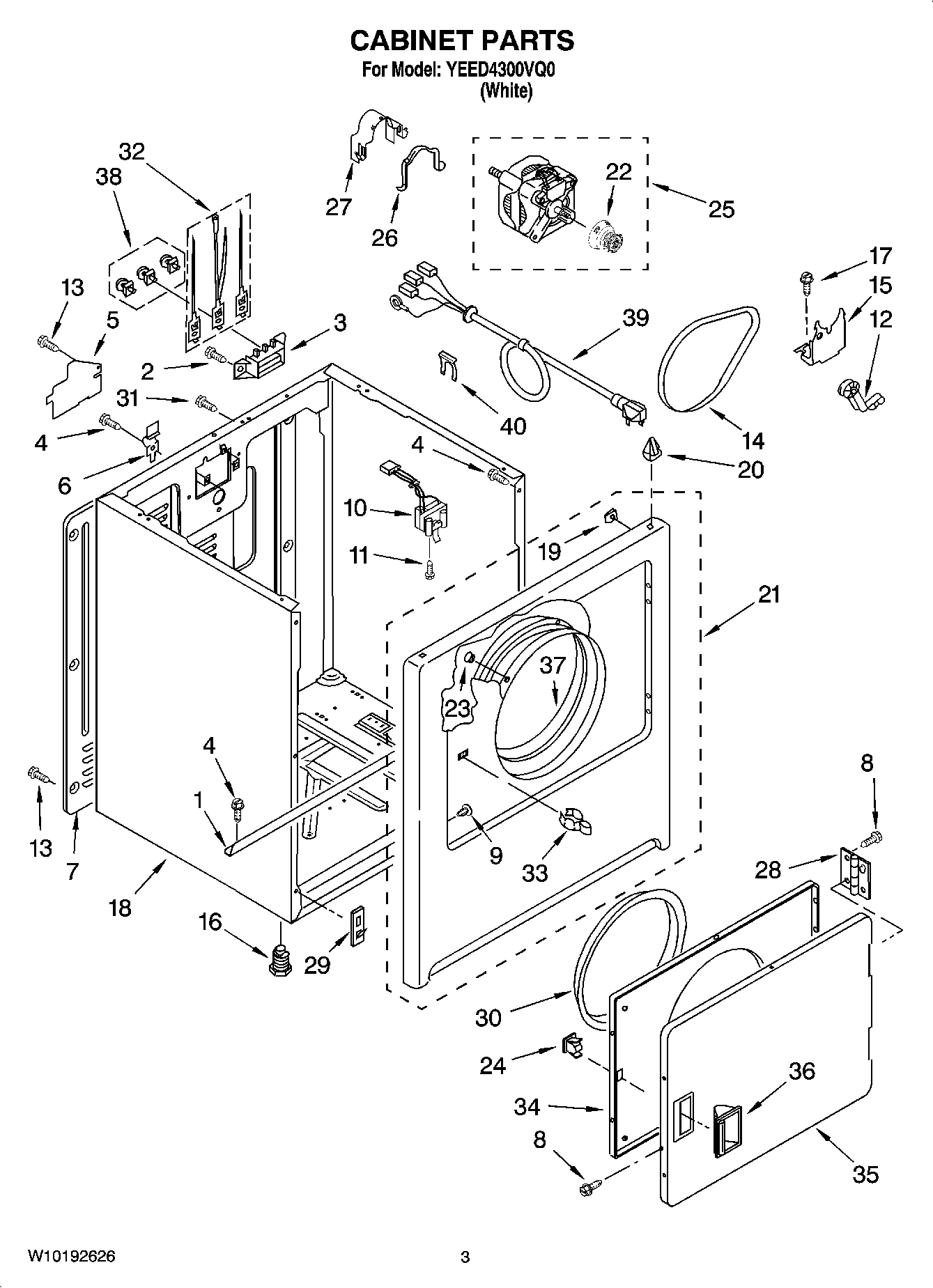 02 - CABINET PARTS