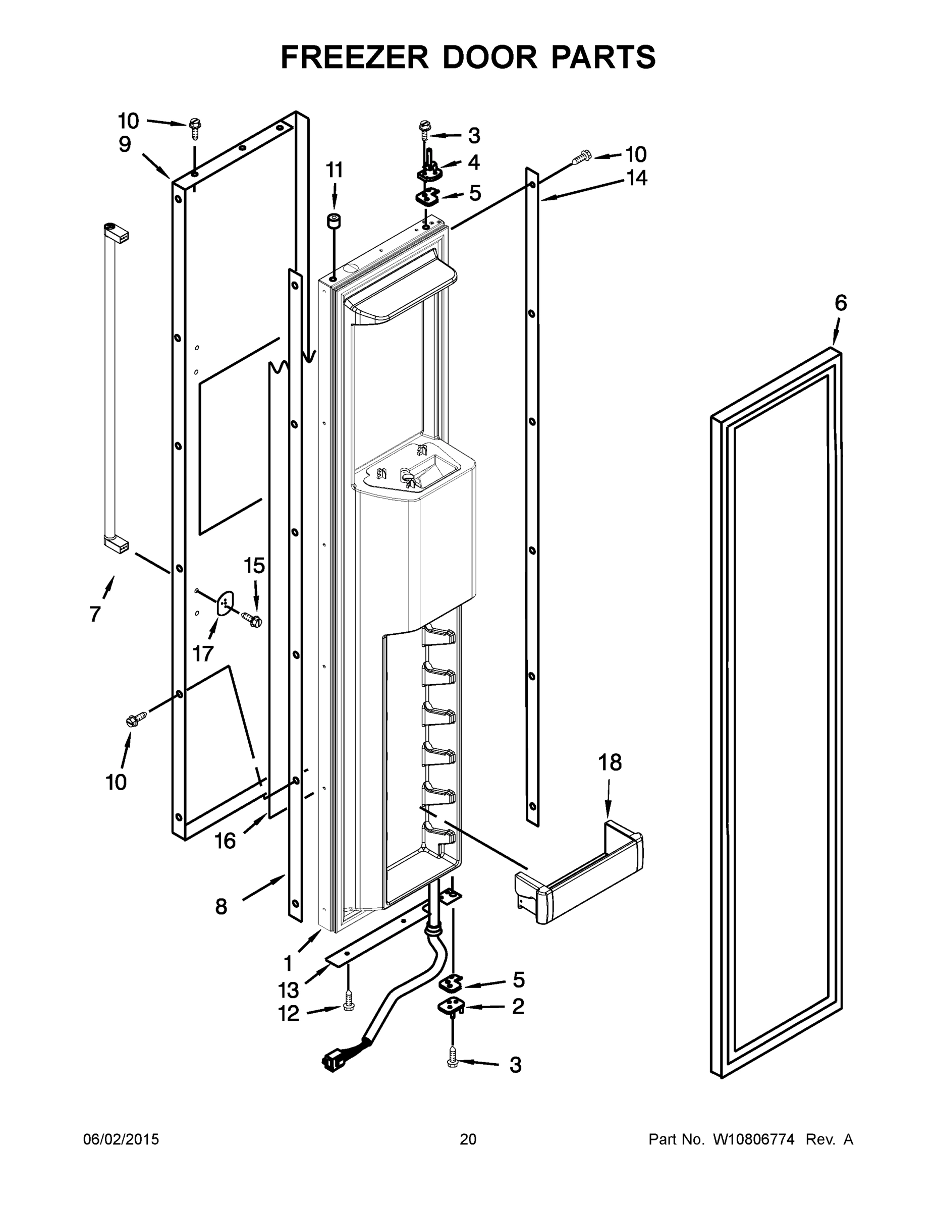 11 - FREEZER DOOR PARTS