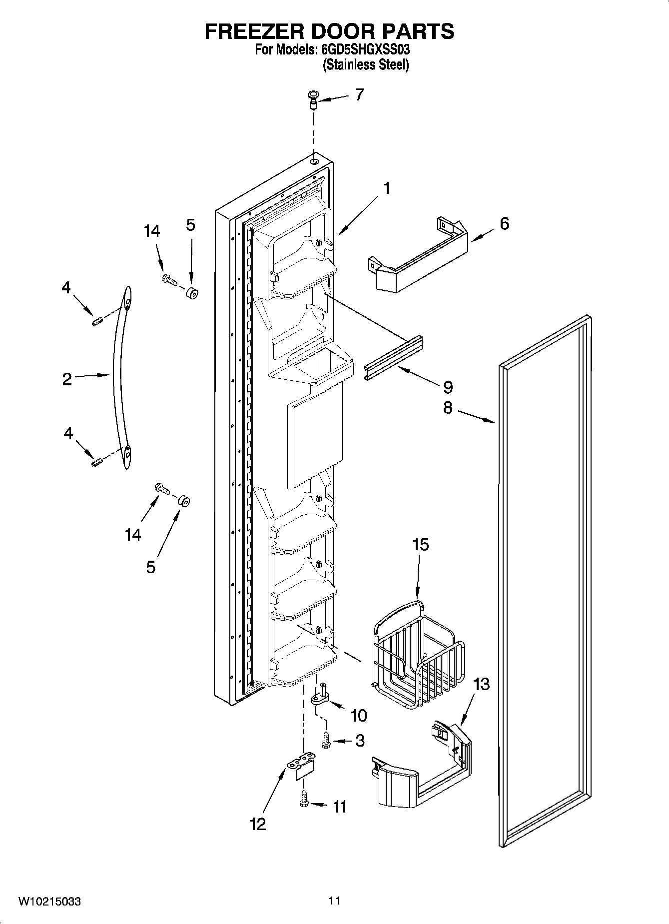 07 - FREEZER DOOR PARTS