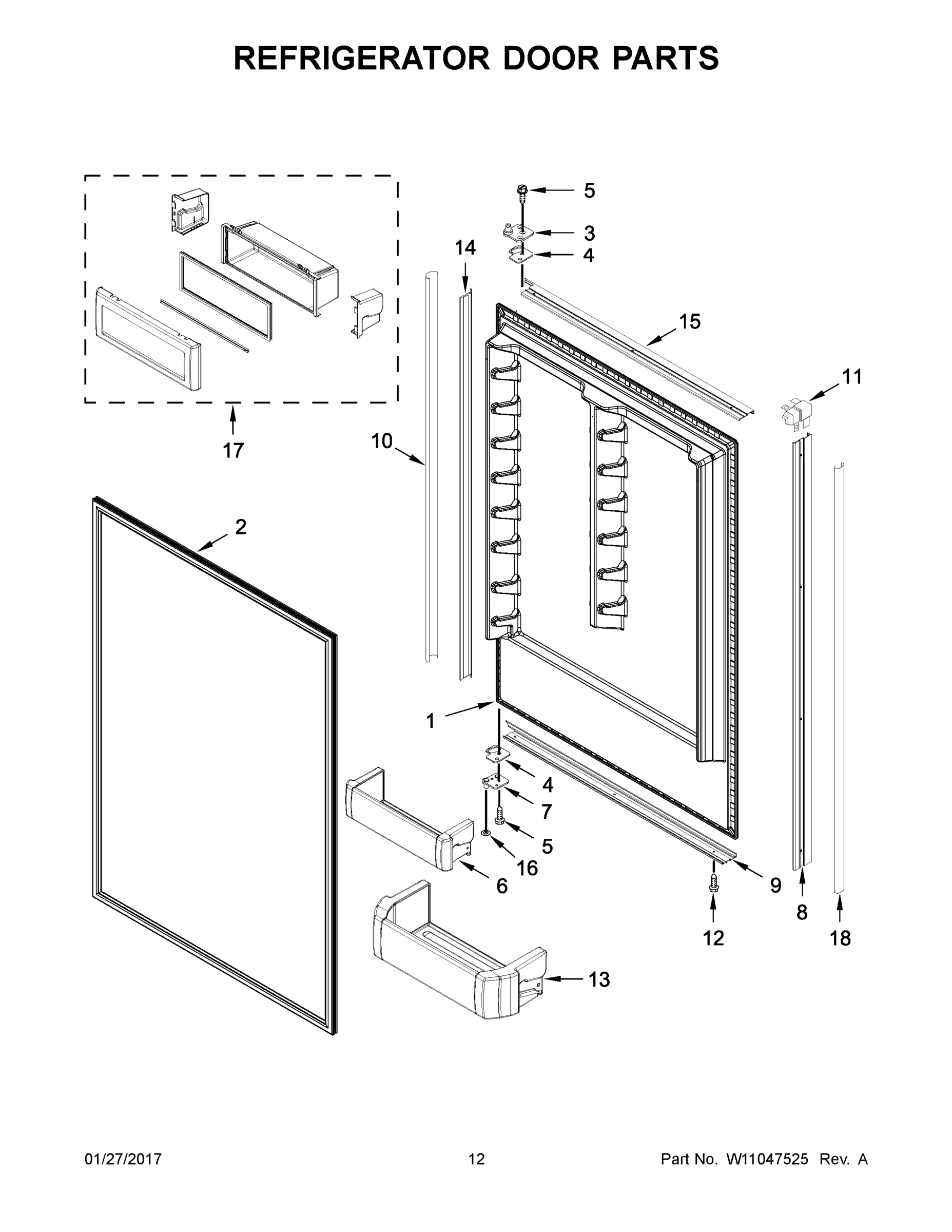 07 - REFRIGERATOR DOOR PARTS
