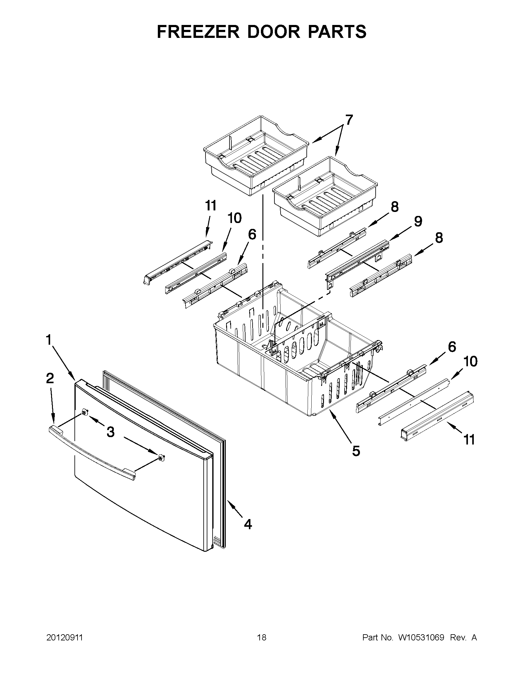 09 - FREEZER DOOR PARTS