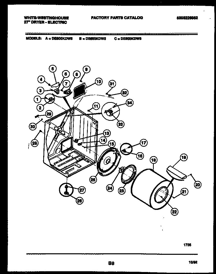 02 - CABINET AND COMPONENT PARTS