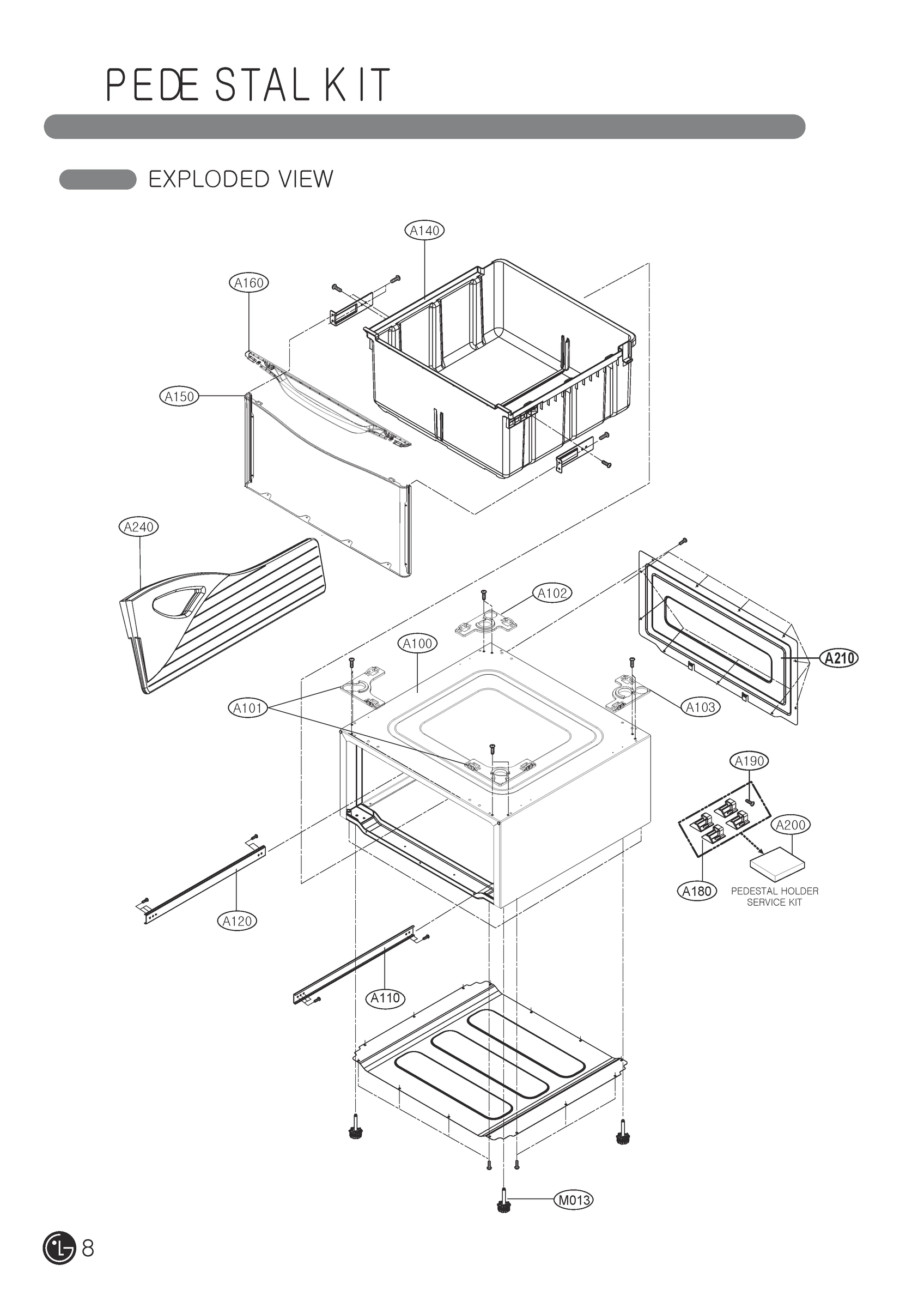 PEDESTAL KIT