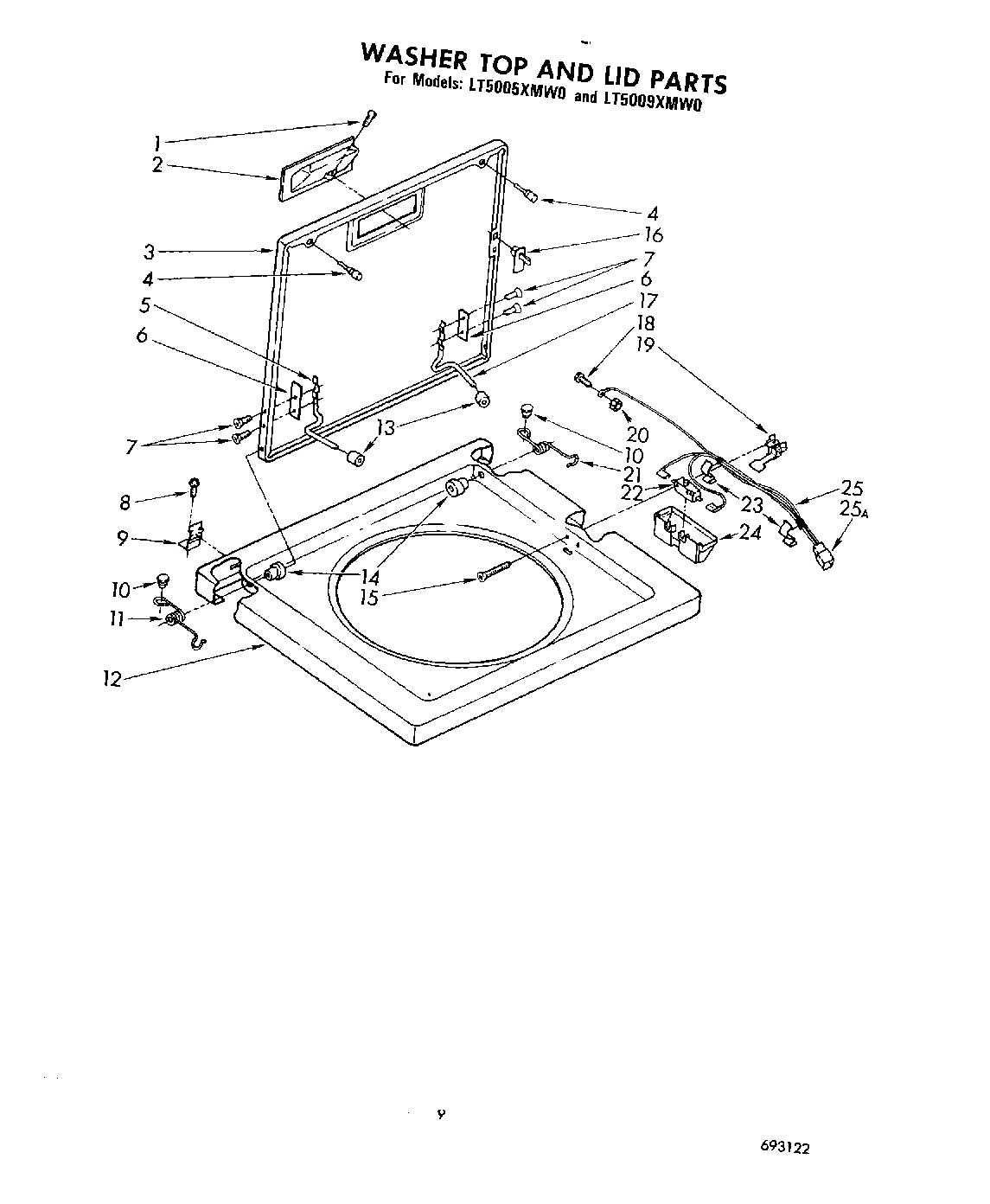 07 - WASHER TOP AND LID