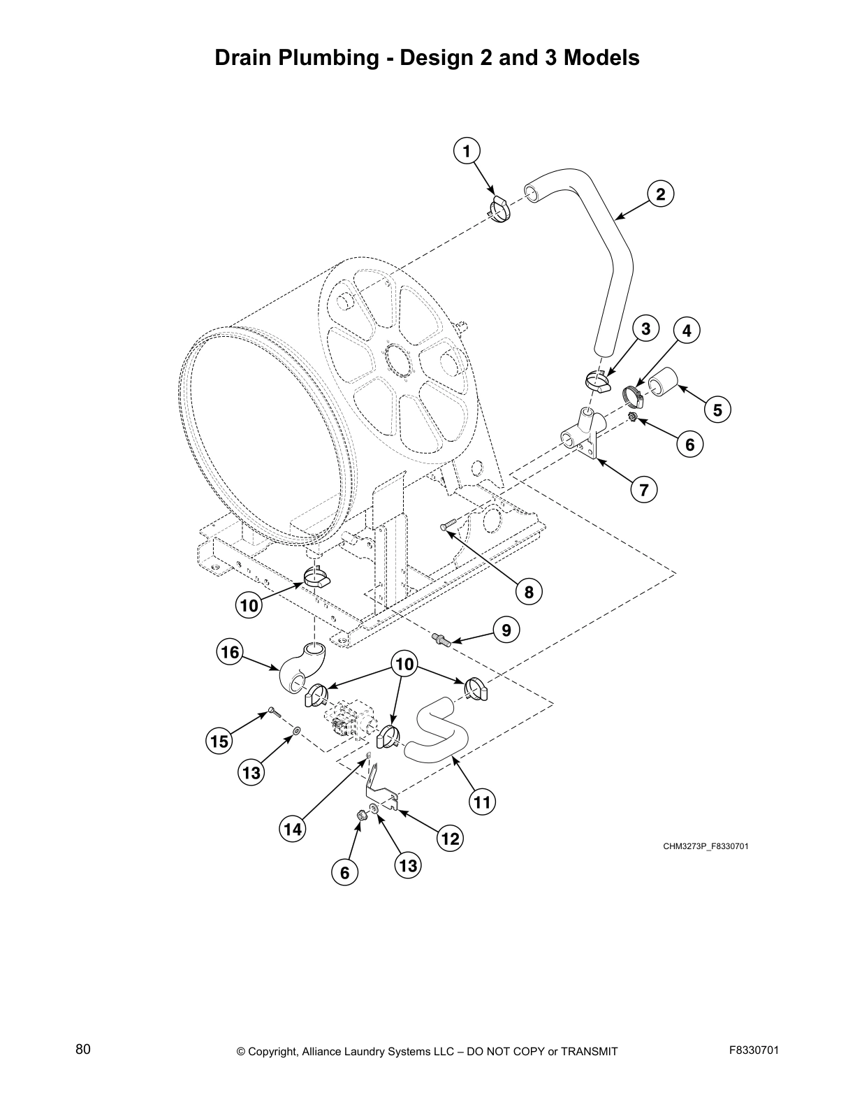 Drain Plumbing - Design 2 and 3 Models