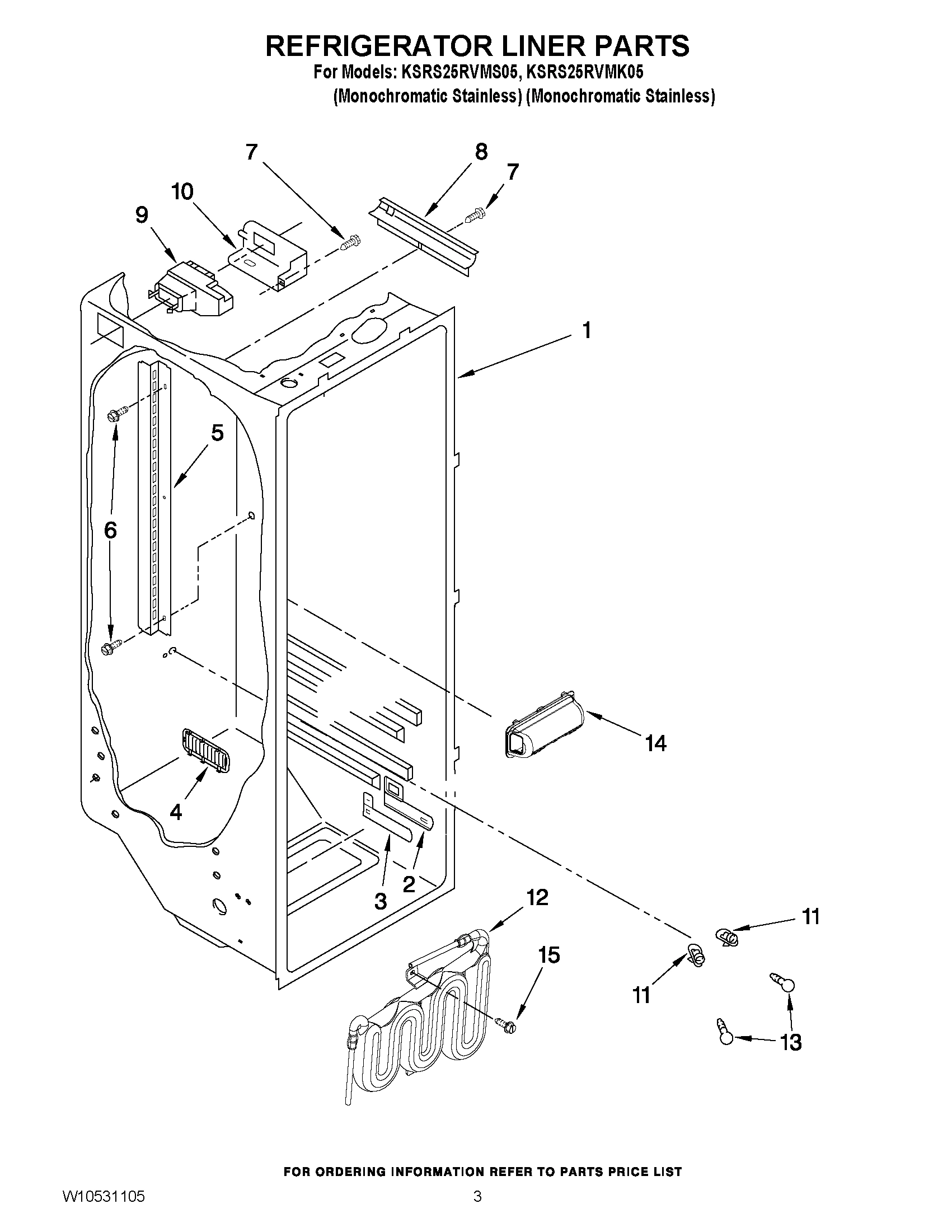 02 - REFRIGERATOR LINER PARTS