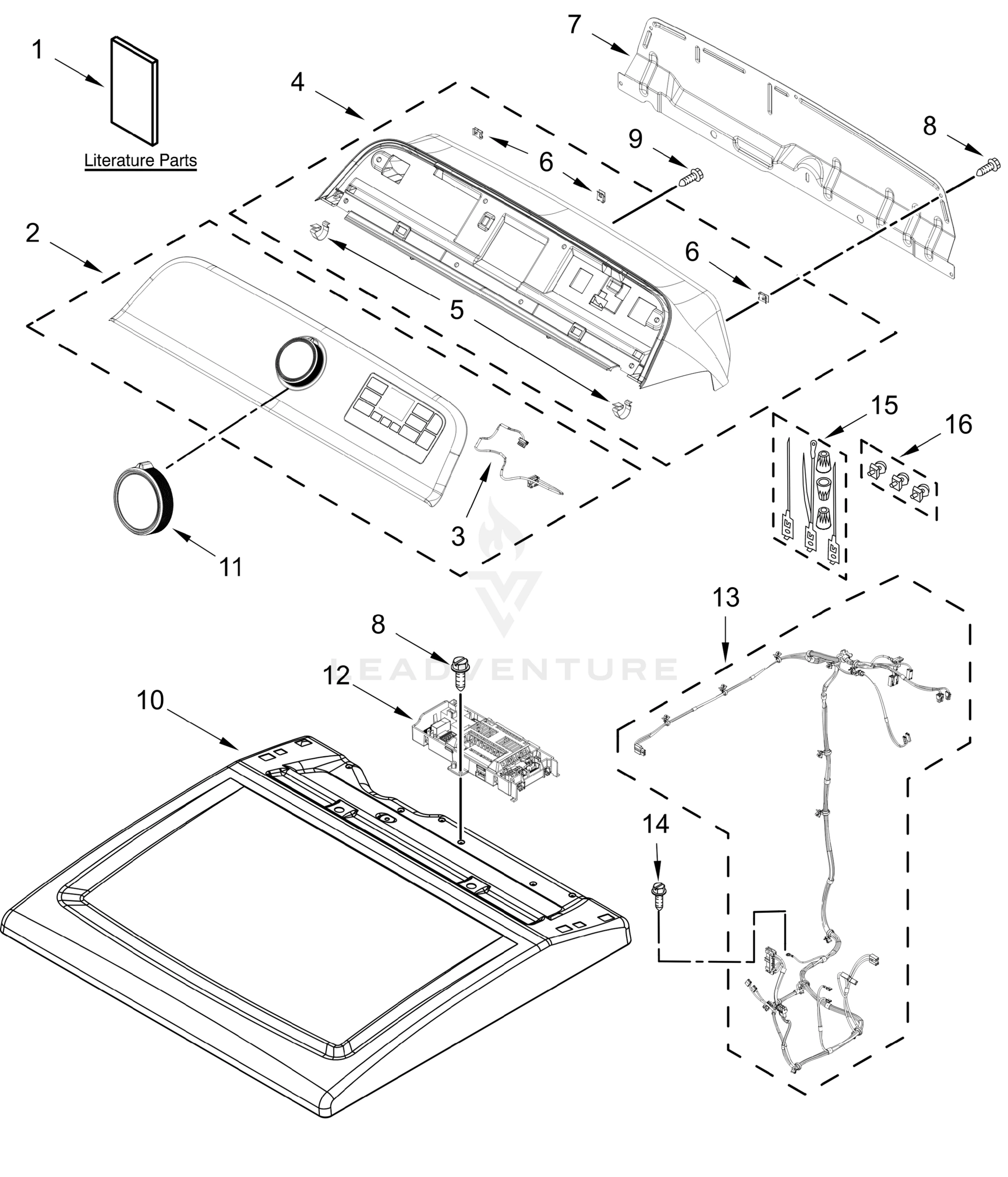 TOP AND CONSOLE PARTS