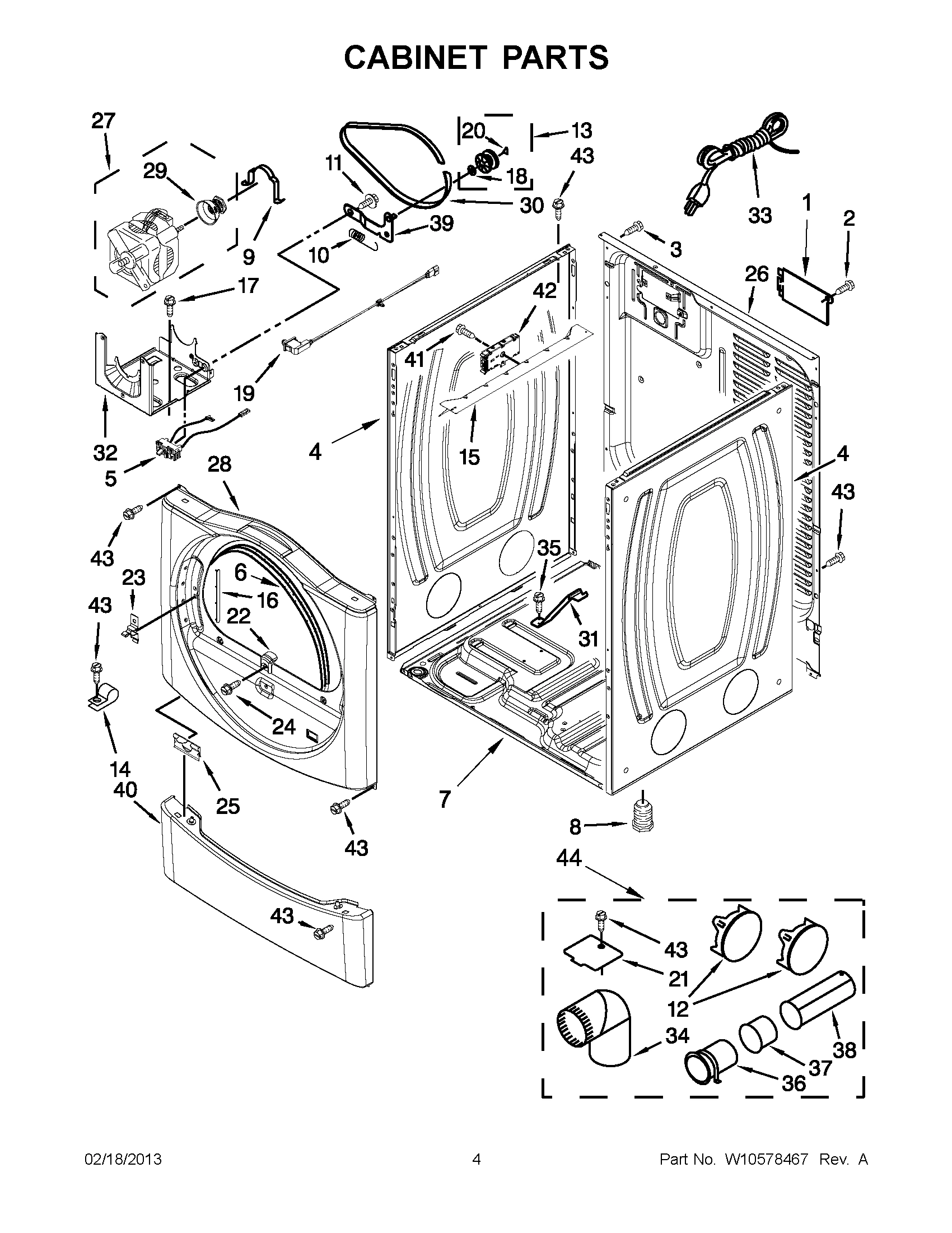 02 - CABINET PARTS