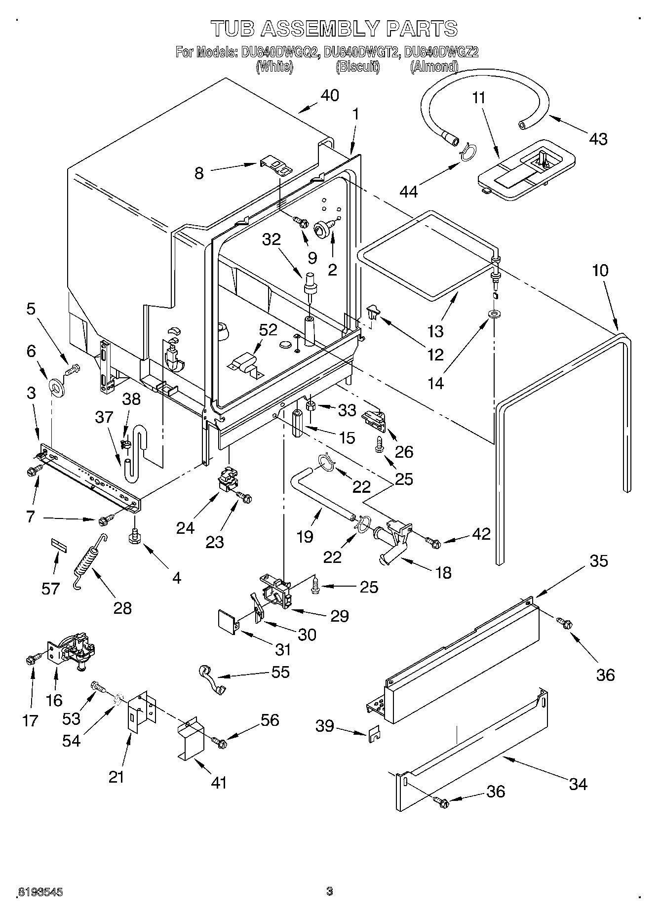 03 - TUB ASSEMBLY