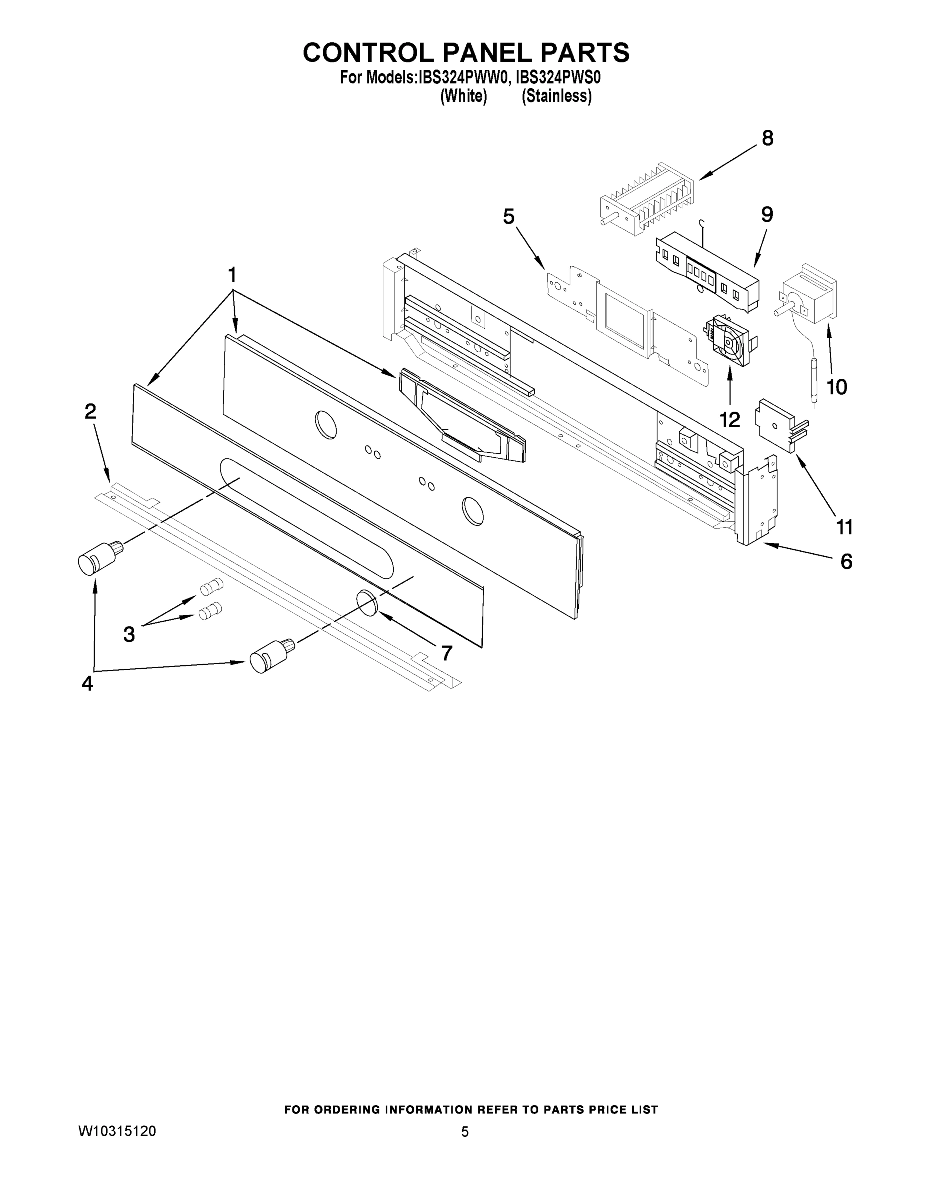 04 - CONTROL PANEL PARTS
