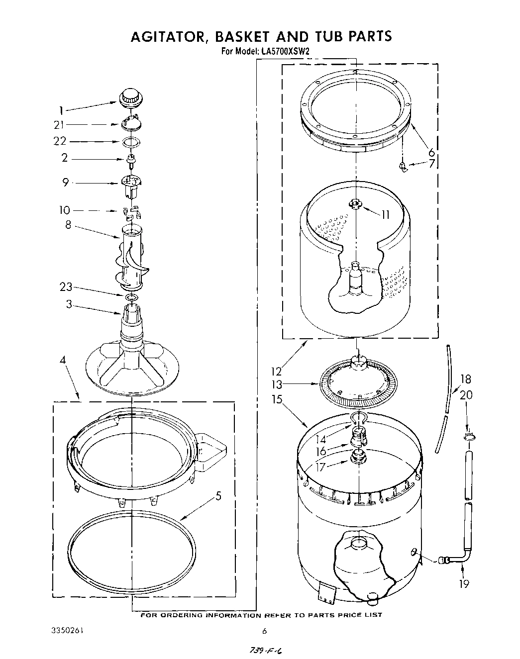 04 - AGITATOR, BASKET AND TUB