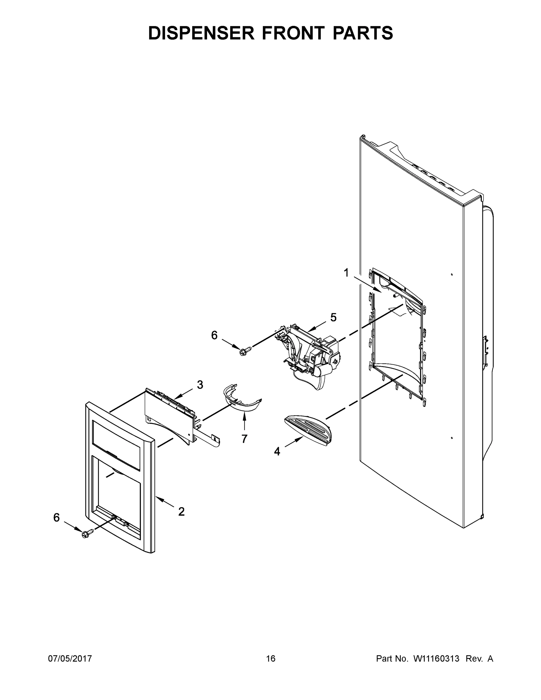09 - DISPENSER FRONT PARTS