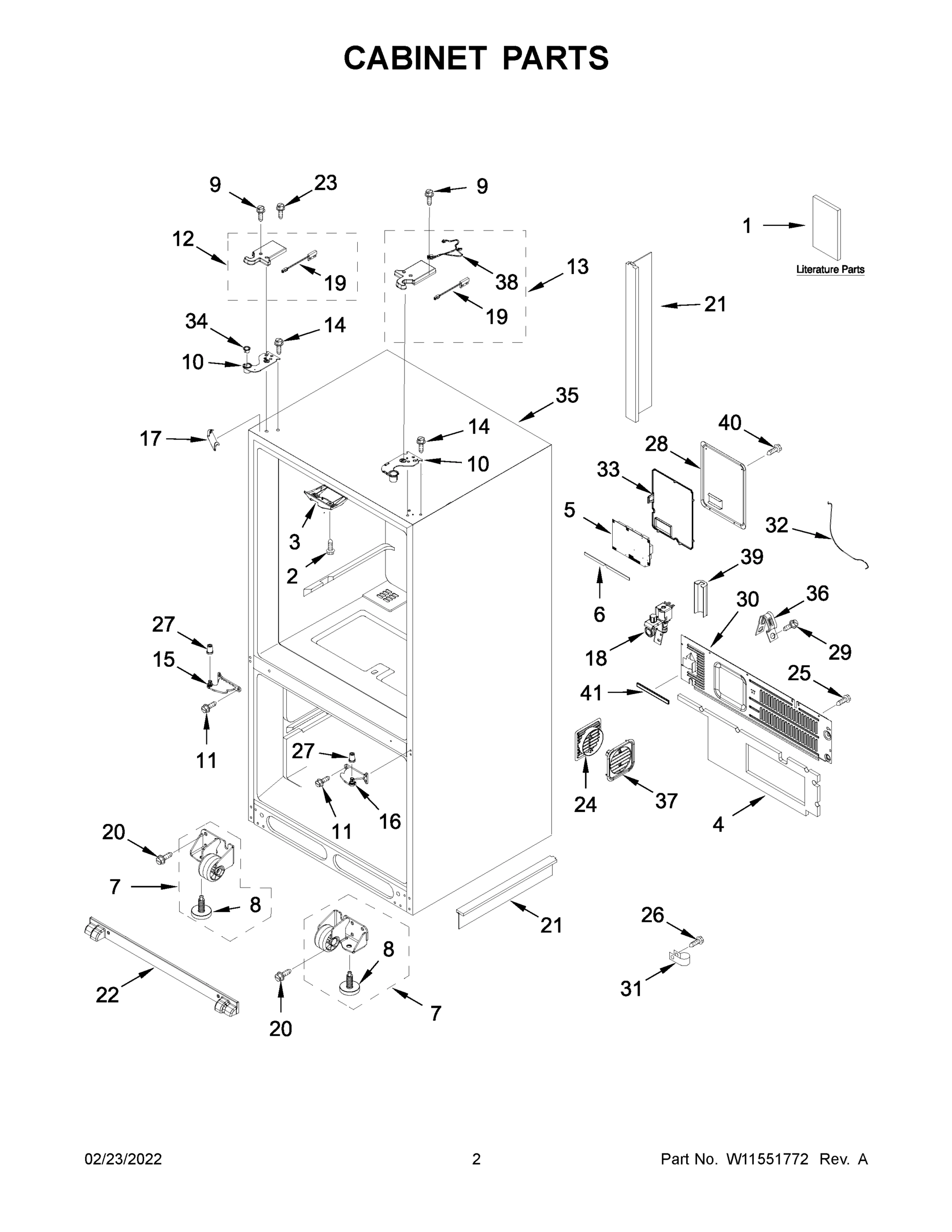 02 - CABINET PARTS