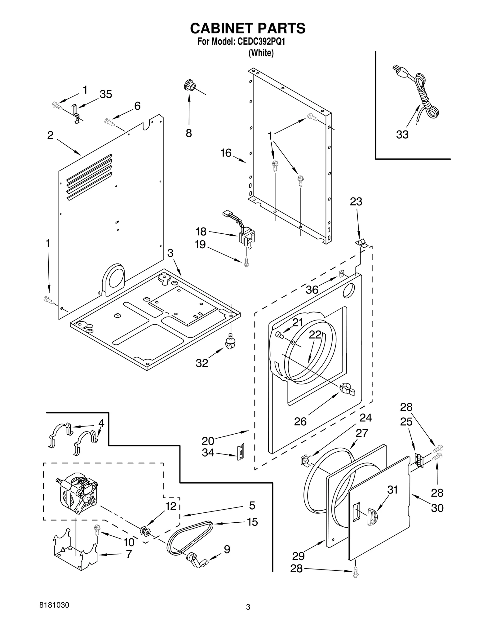 CABINET PARTS