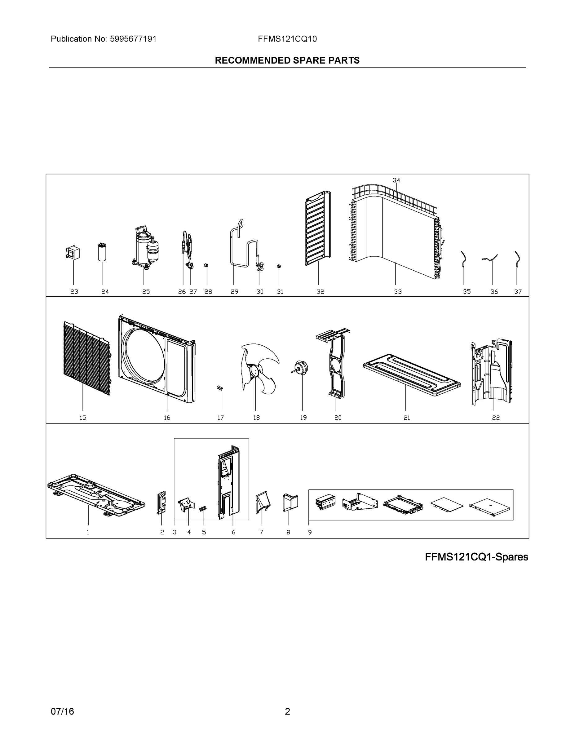02 - RECOMMENDED SPARE PARTS