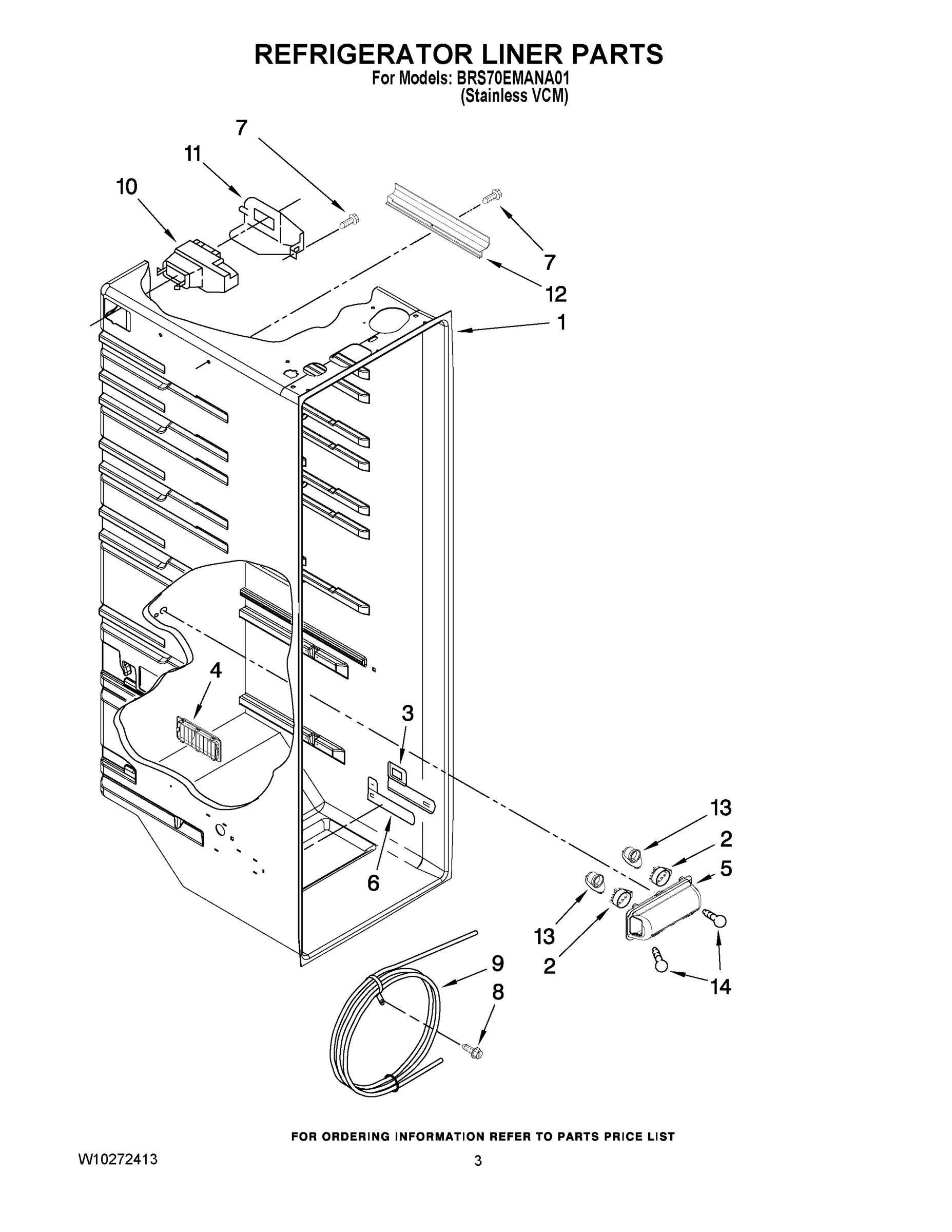 02 - REFRIGERATOR LINER PARTS