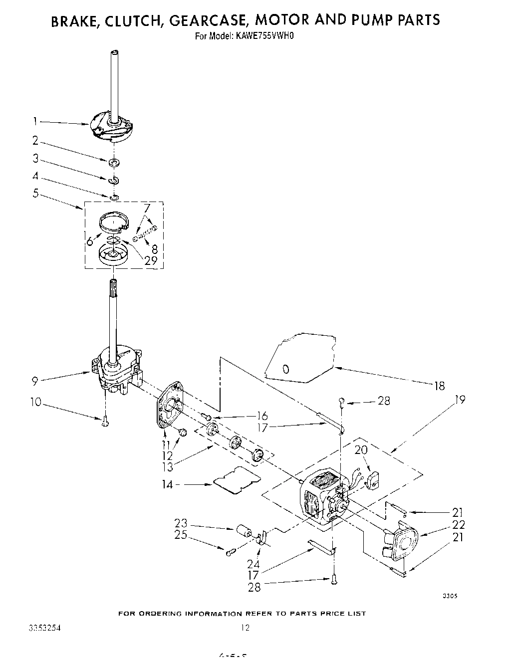 08 - BRAKE, CLUTCH, GEARCASE, MOTOR AND PUMP