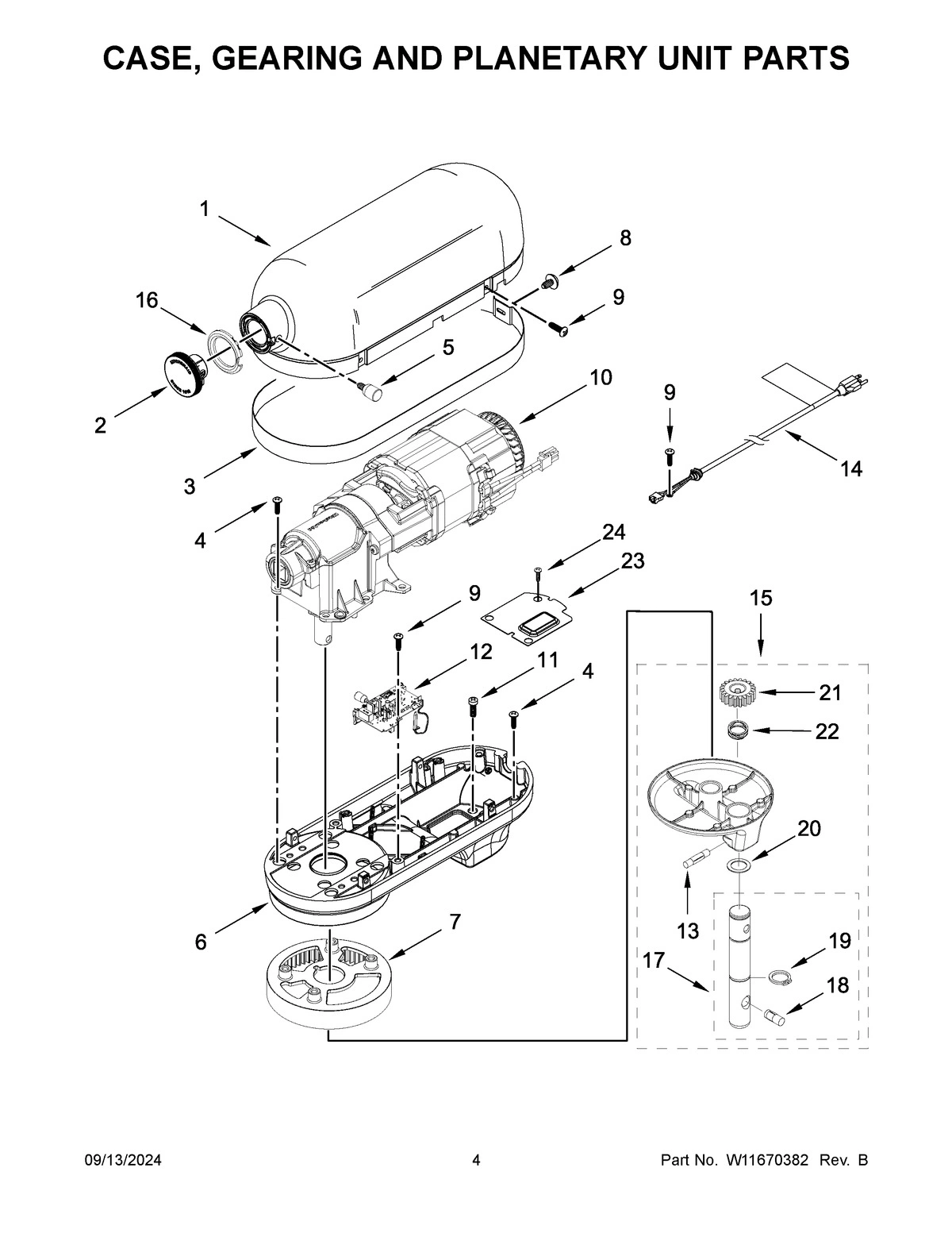 03 - CASE, GEARING AND PLANETARY UNIT PARTS