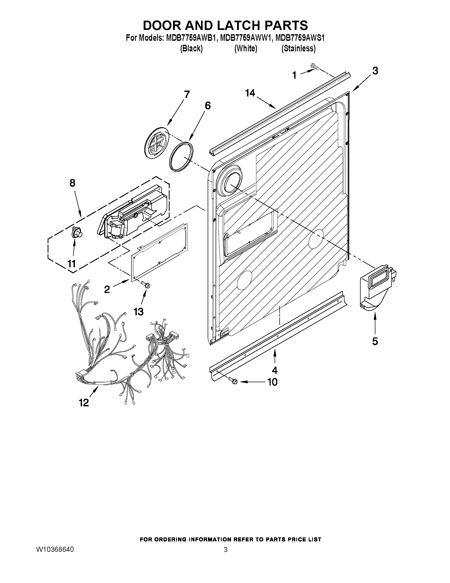 03 - DOOR AND LATCH PARTS
