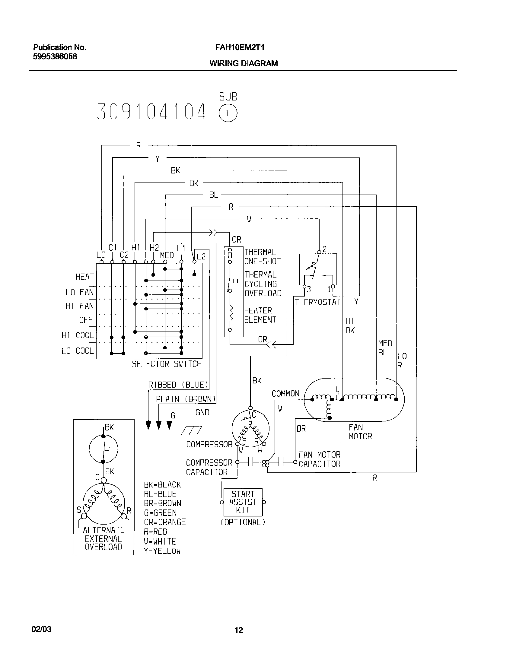 12 - WIRING DIAGRAM