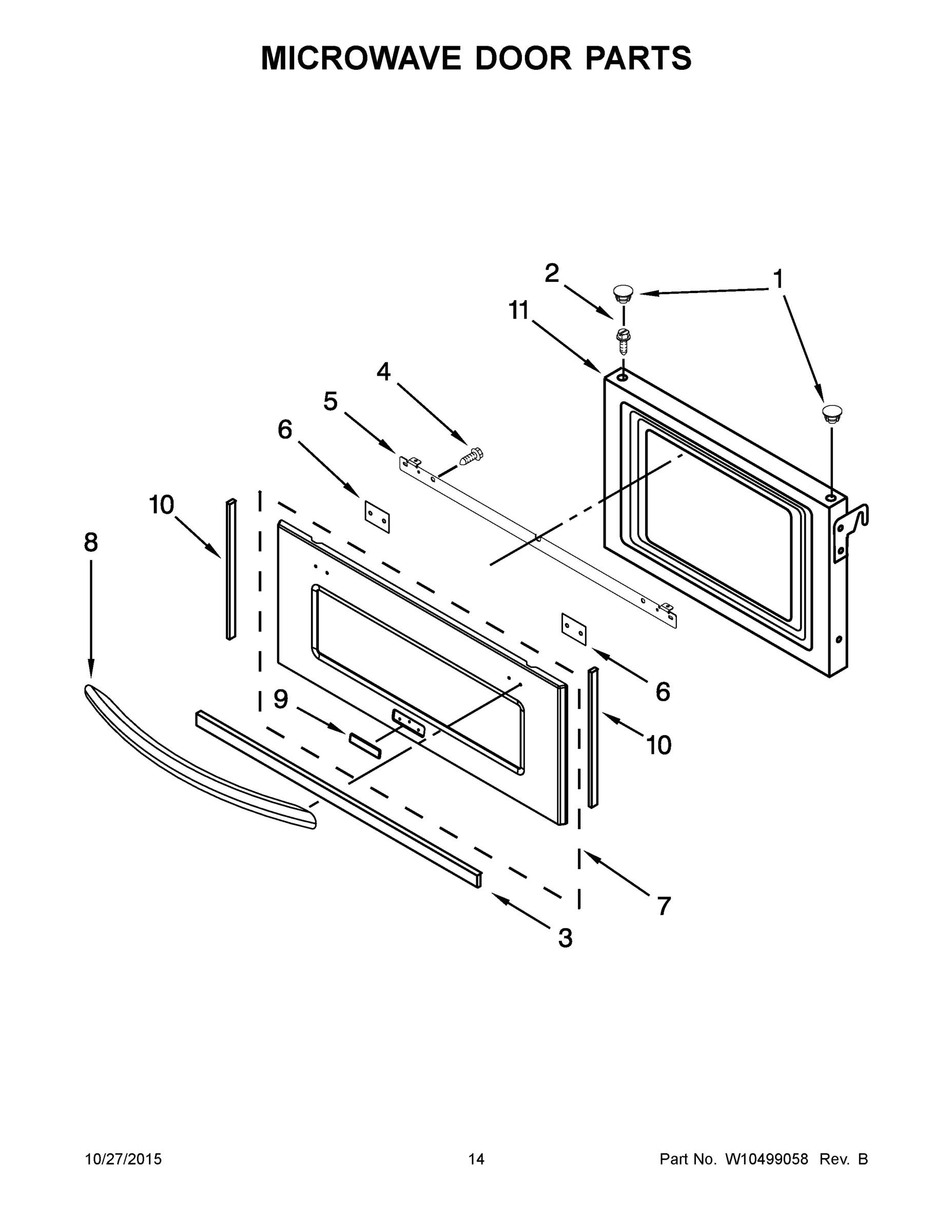 08 - MICROWAVE DOOR PARTS