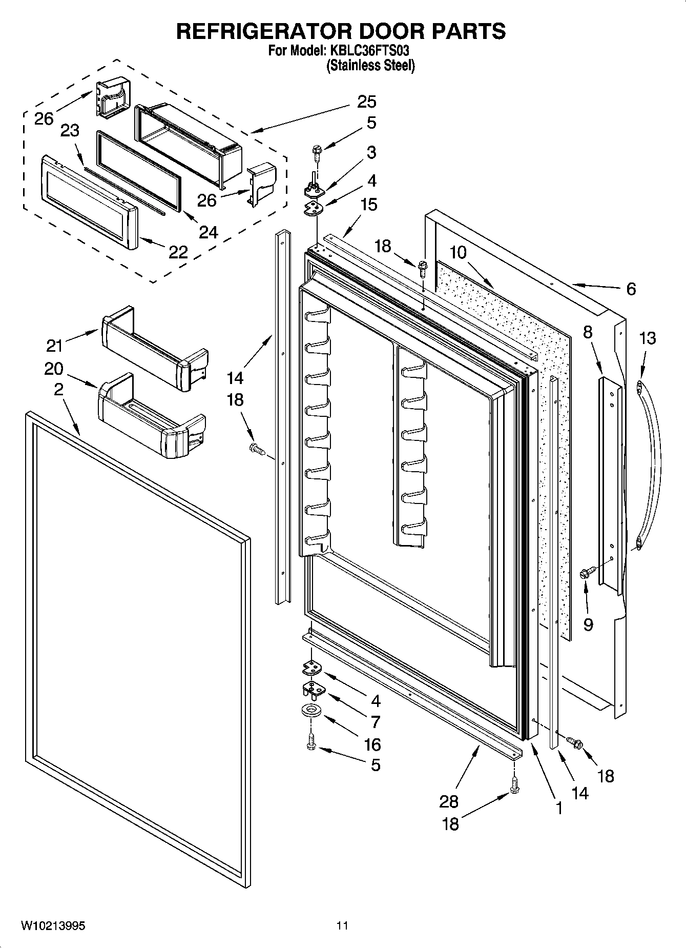 07 - REFRIGERATOR DOOR PARTS