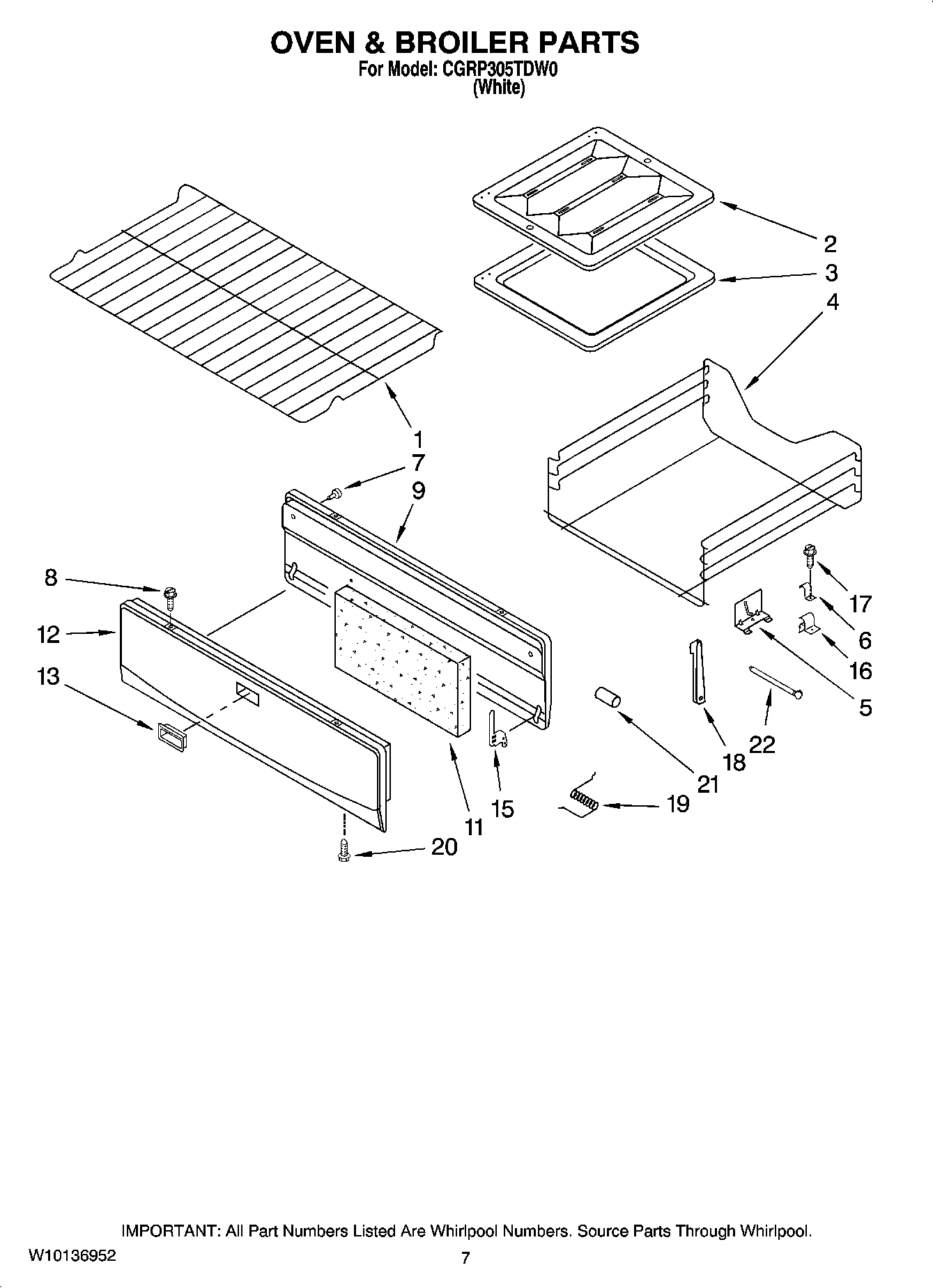 05 - OVEN & BROILER PARTS