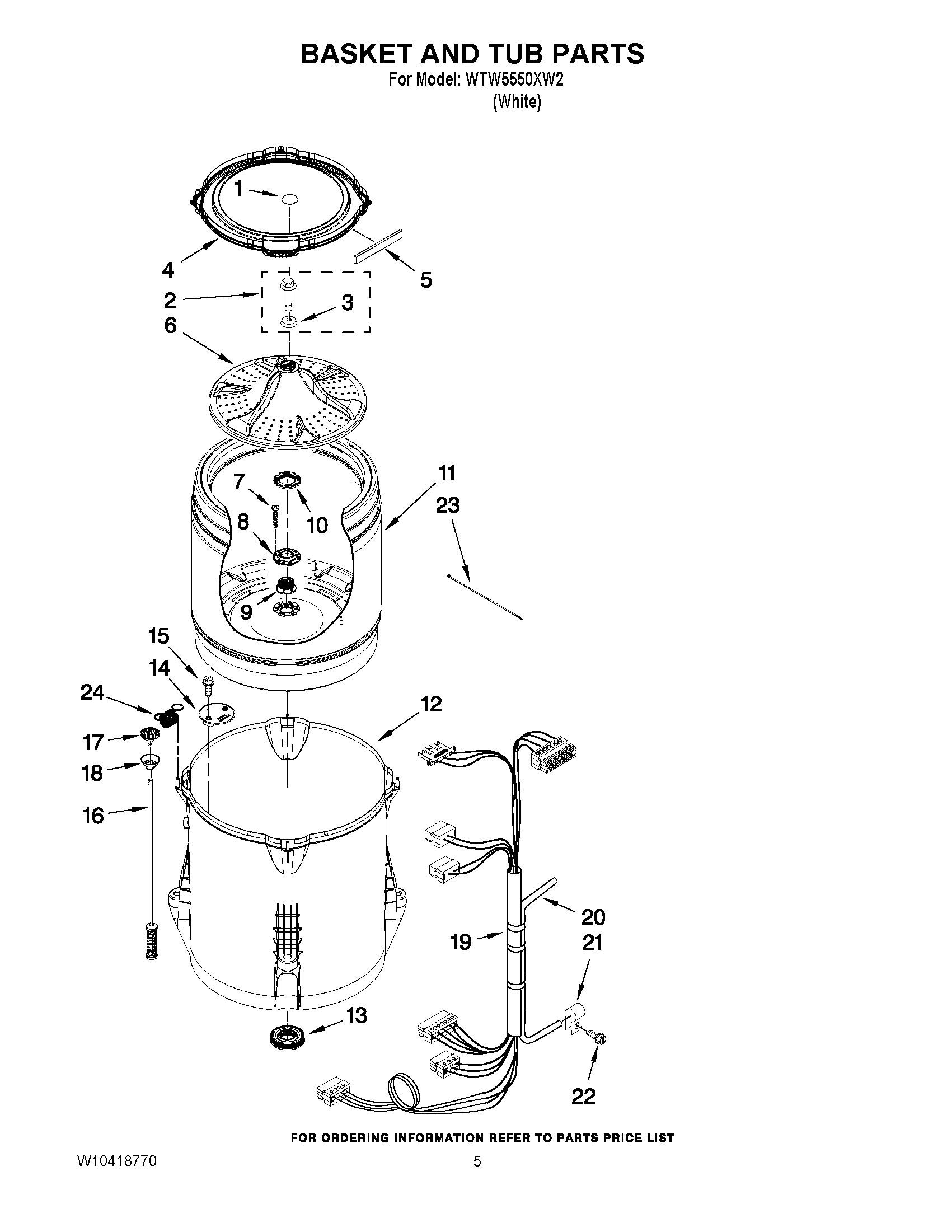 03 - BASKET AND TUB PARTS