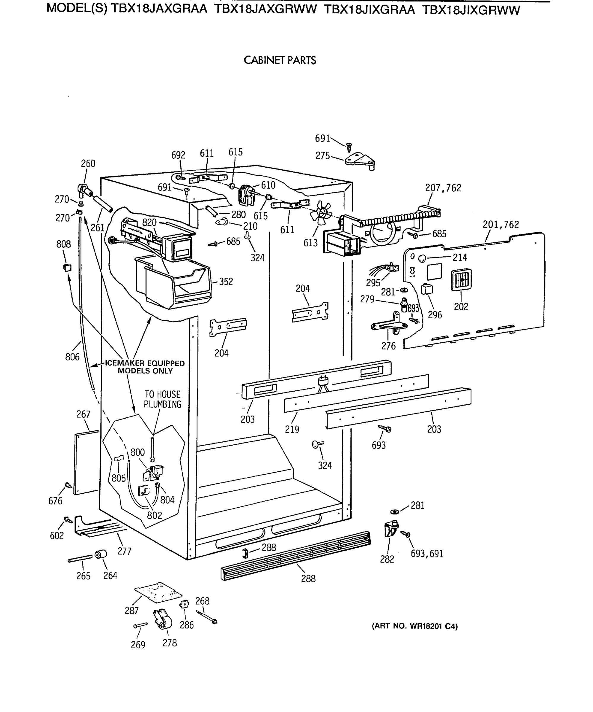 CABINET PARTS