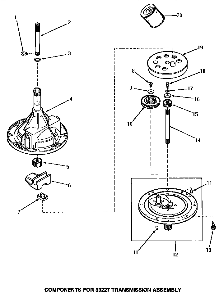 01 - 33227 TRANSMISSION ASSY COMPONENTS