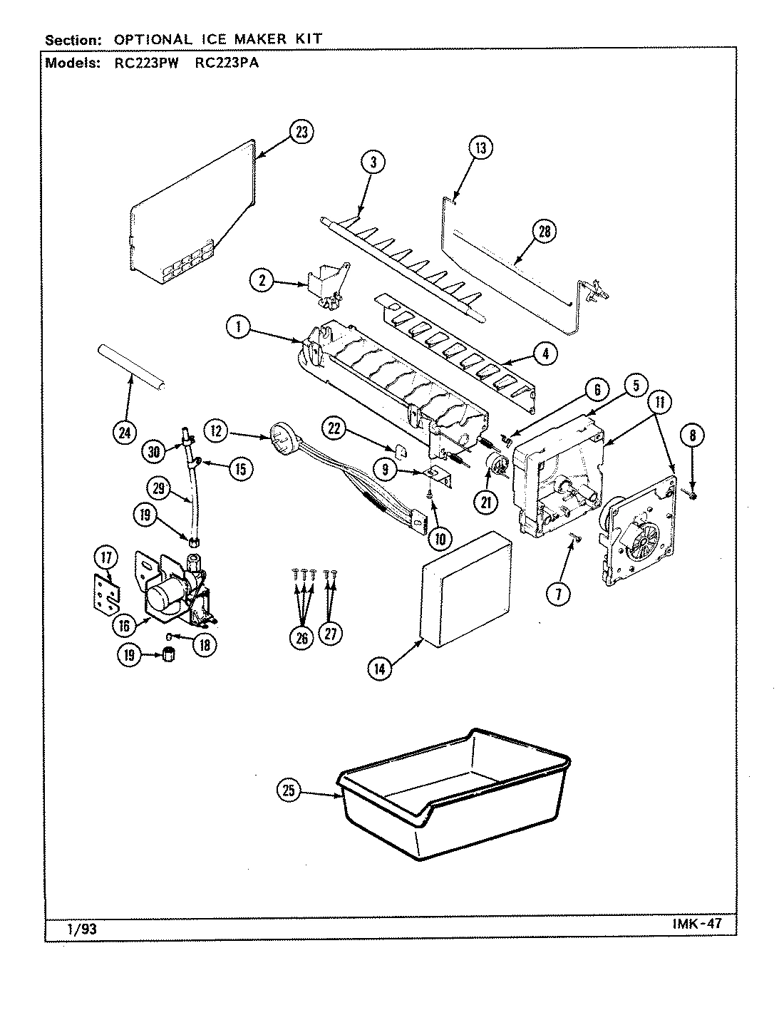 05 - OPTIONAL ICE MAKER KIT