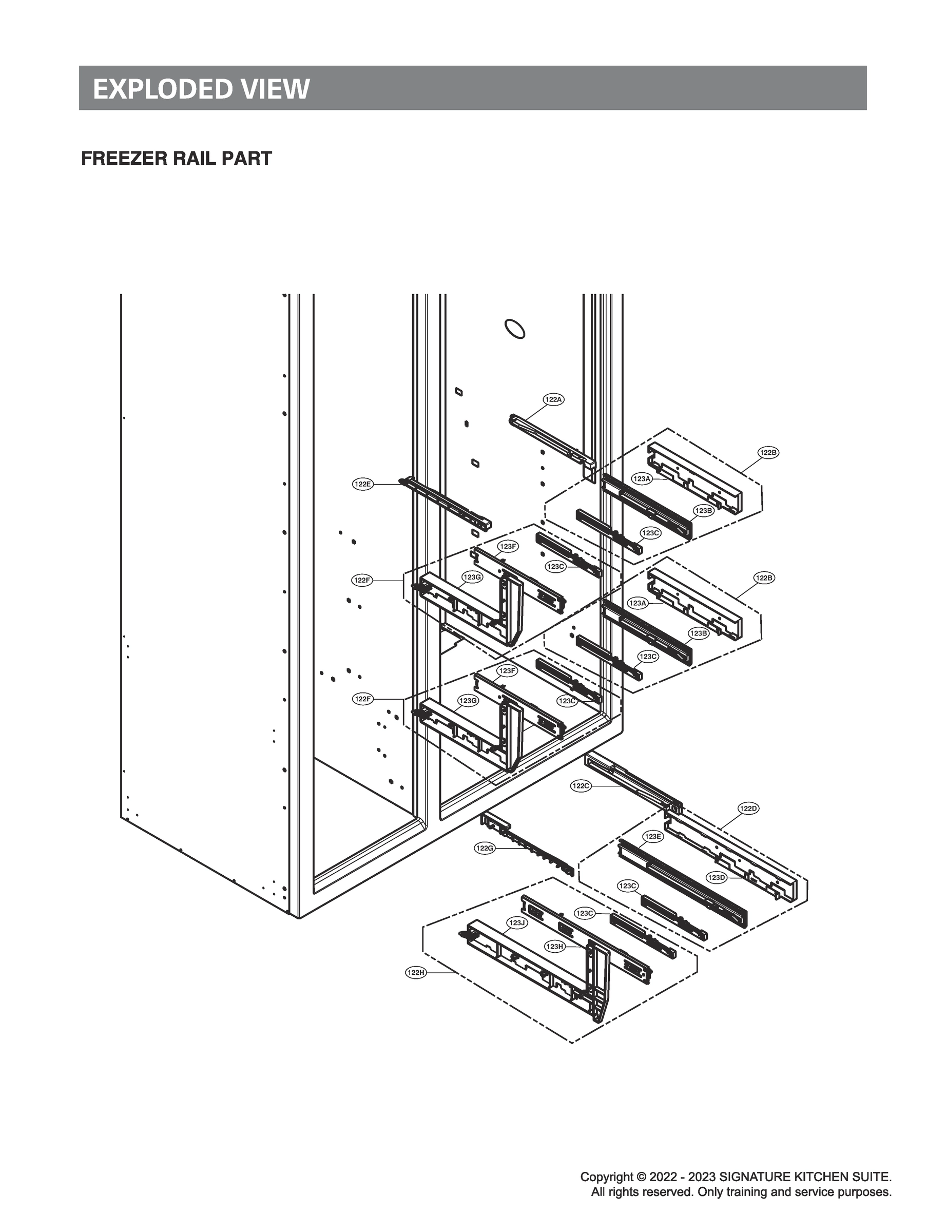 FREEZER RAIL PART