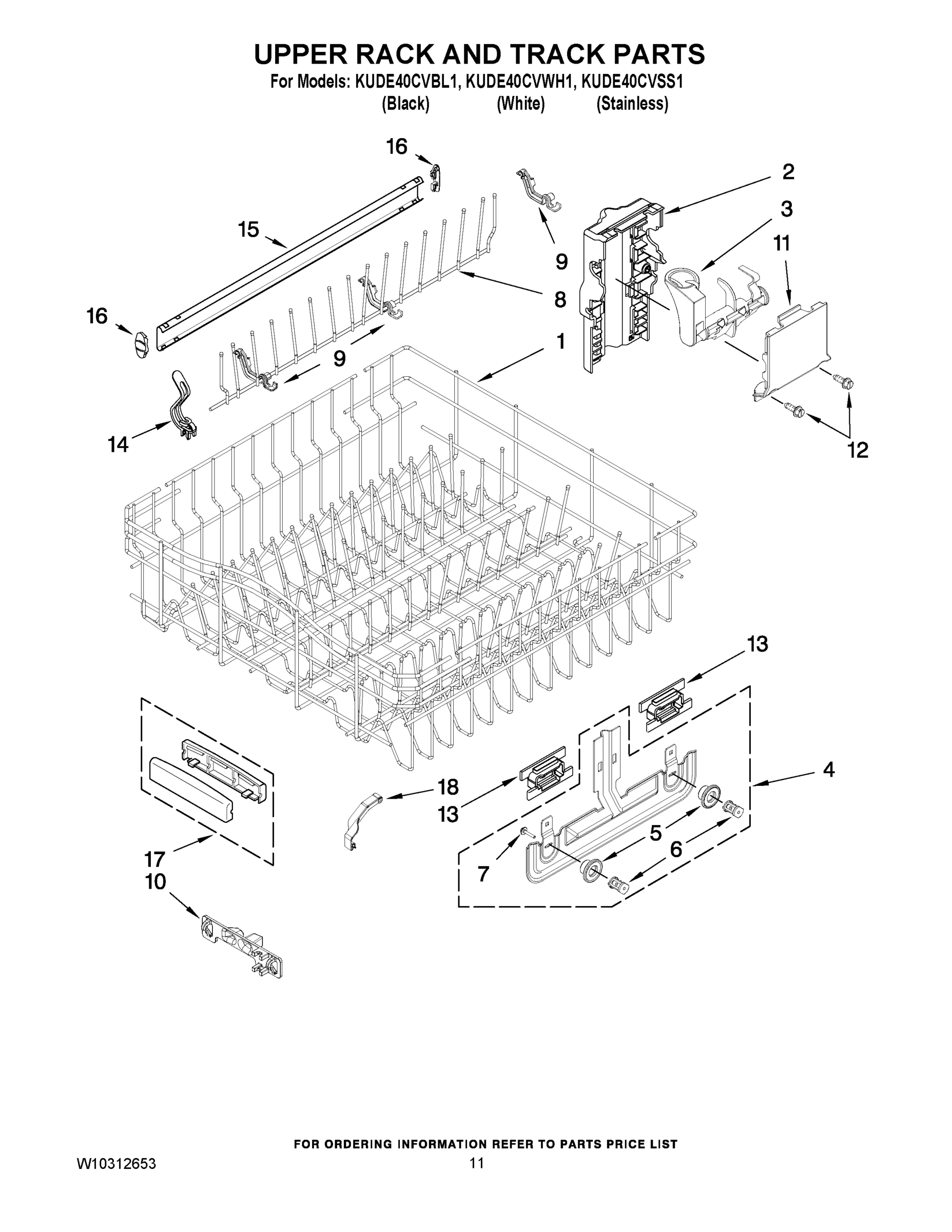 09 - UPPER RACK AND TRACK PARTS