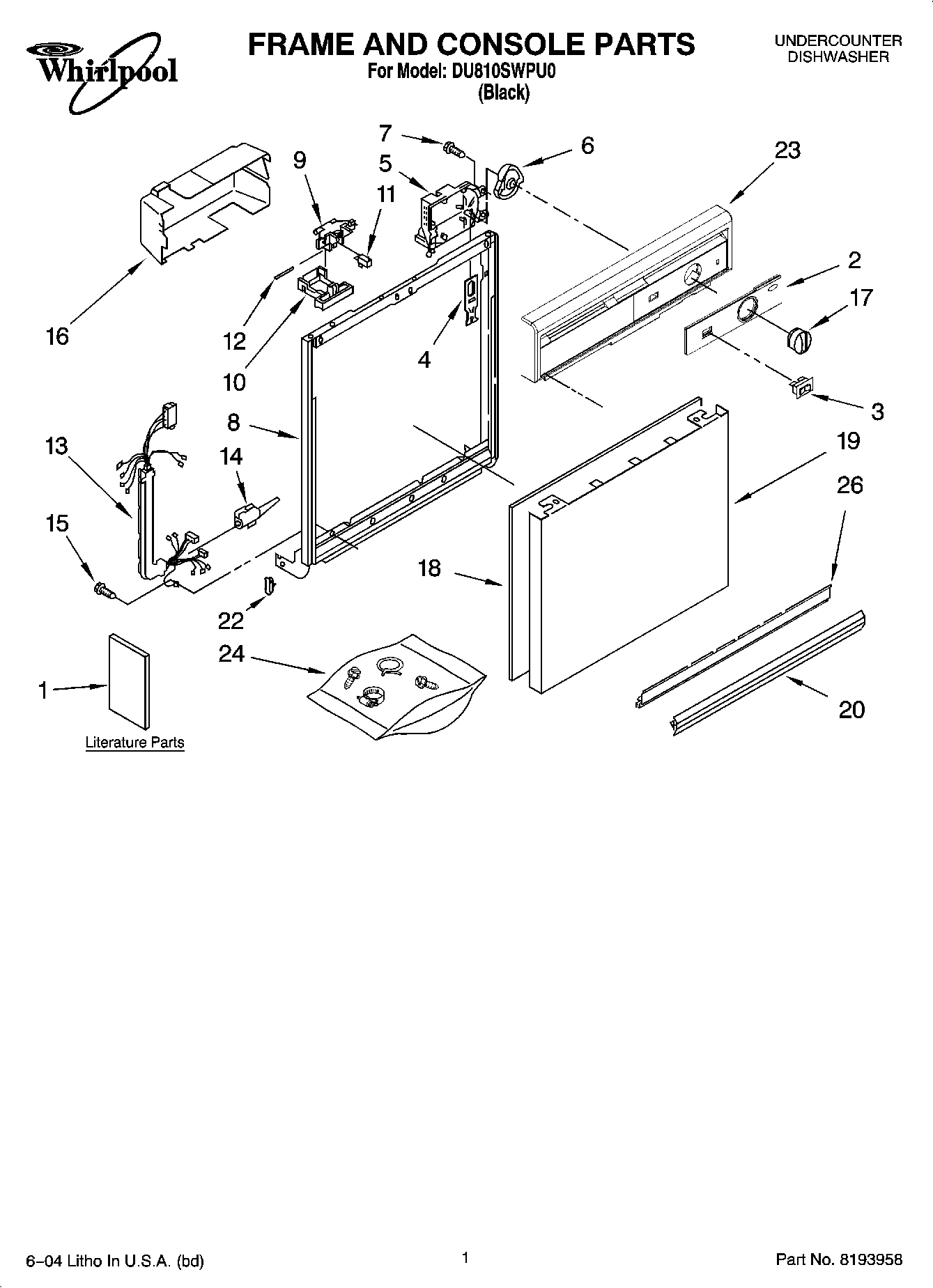 01 - FRAME AND CONSOLE PARTS