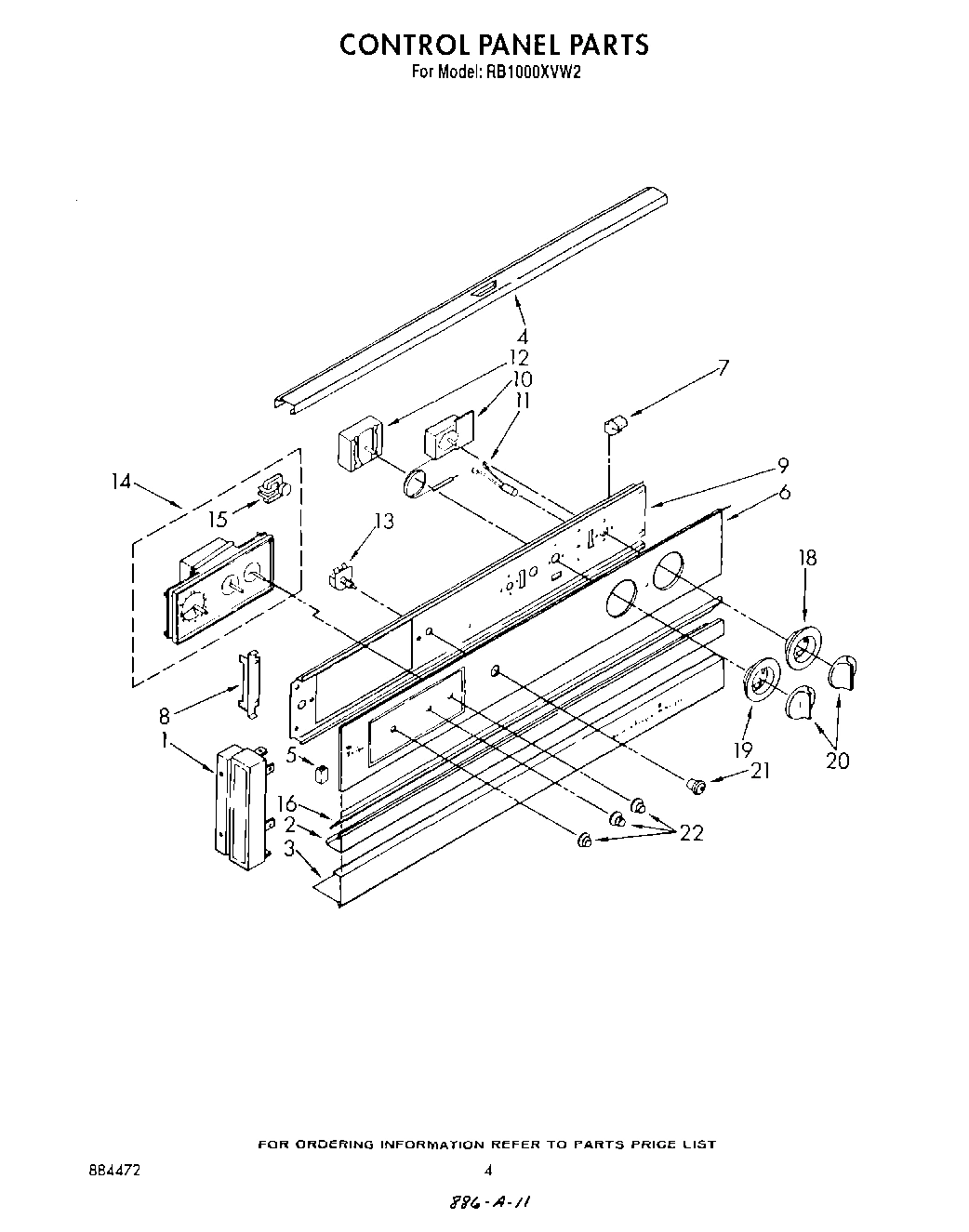 03 - CONTROL PANEL PARTS