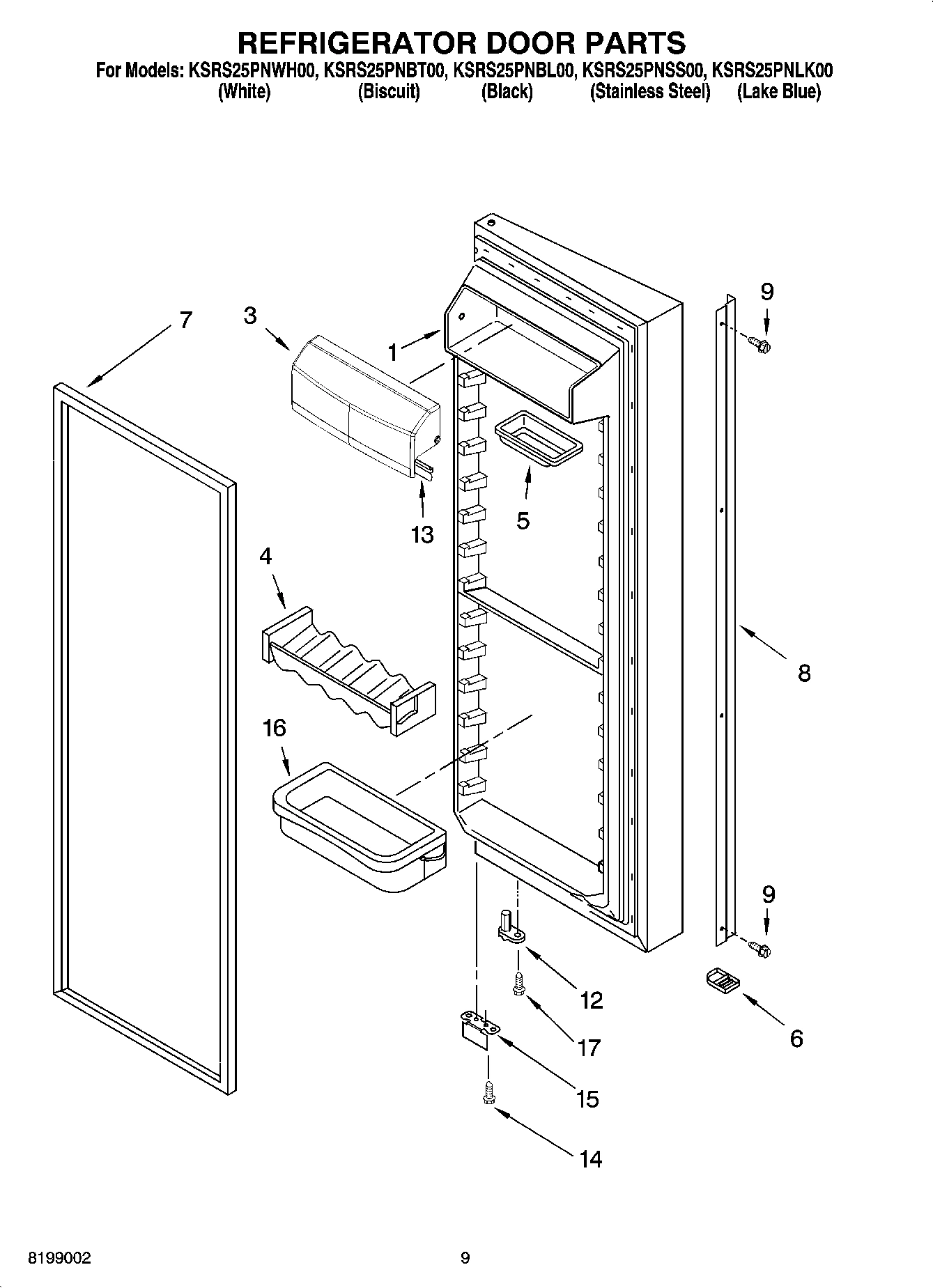06 - REFRIGERATOR DOOR PARTS